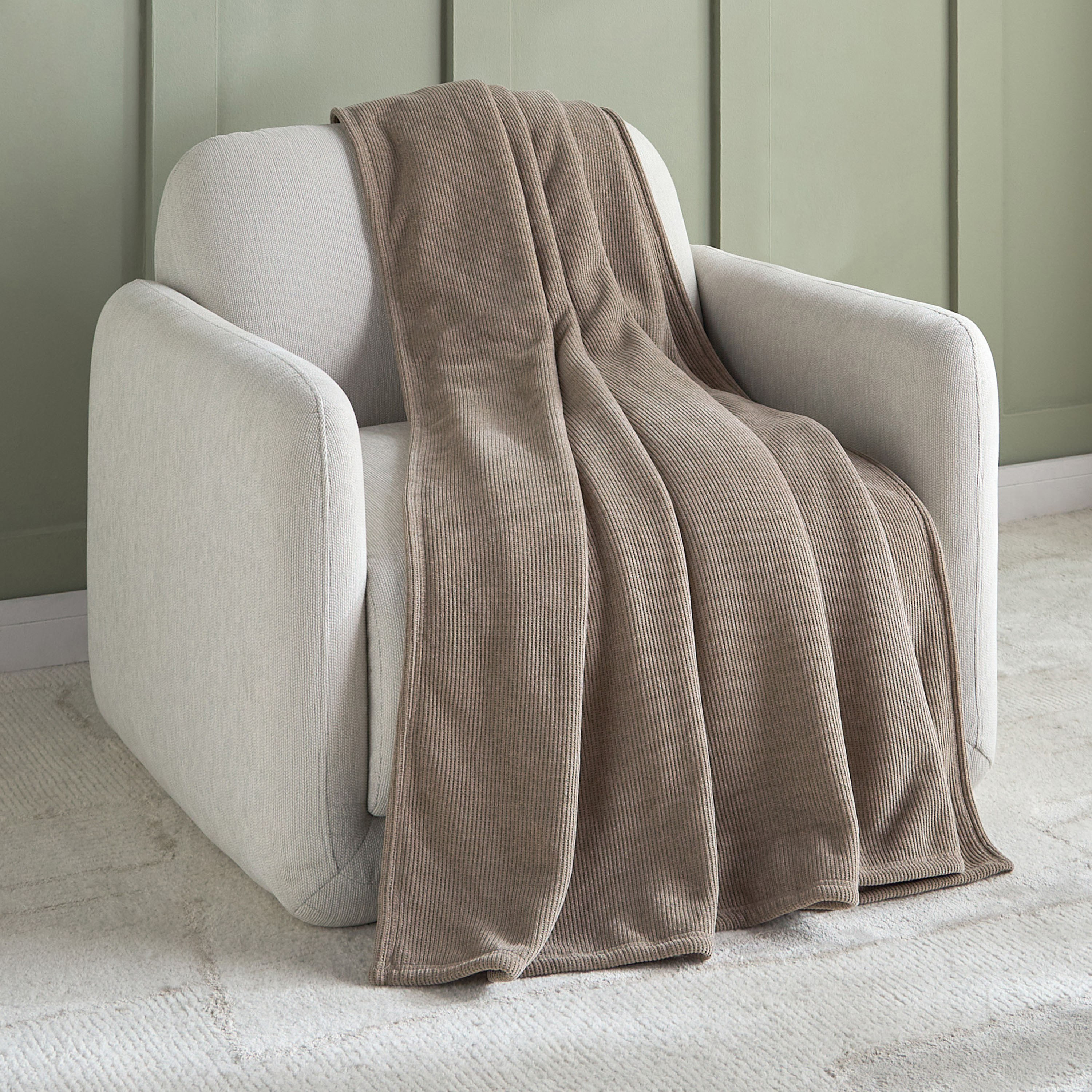Luis Chenille Sherpa Single Blanket - 150x200 cm-household-cushionsandthrows-throwsandblankets-blankets-image-1