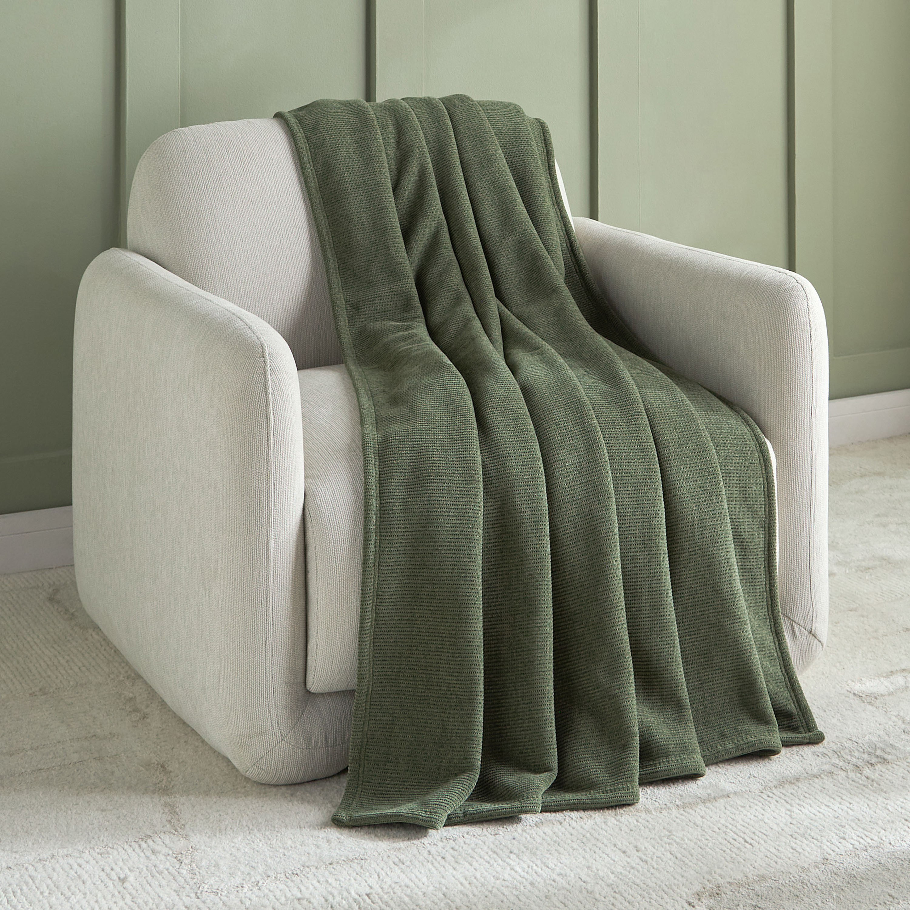 Luis Chenille Sherpa Single Blanket - 150x200 cm-household-cushionsandthrows-throwsandblankets-blankets-image-1