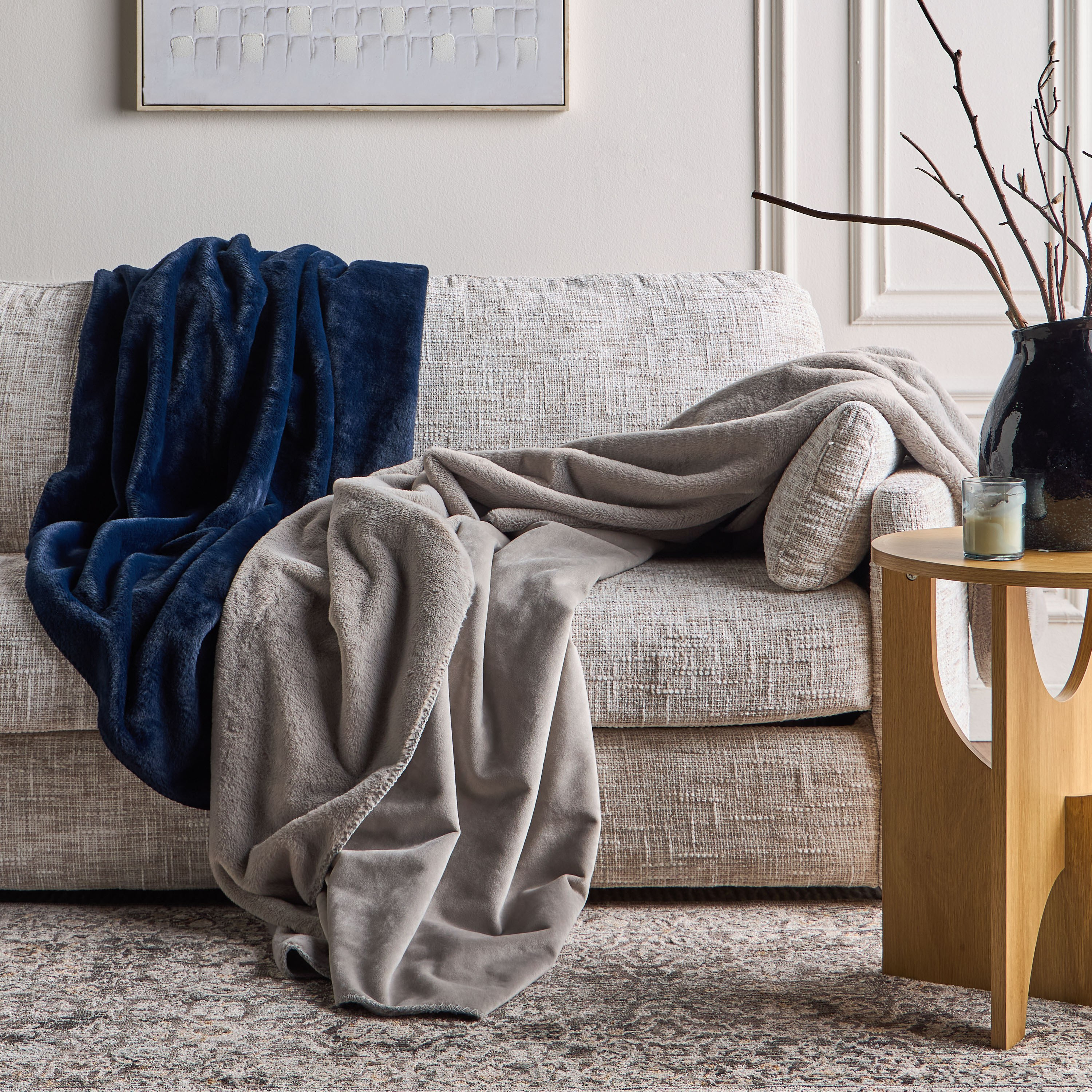 بطانية كوين مينك فرو أرنب - آرنا - 240x200 سم-household-bedding-blankets-image-3
