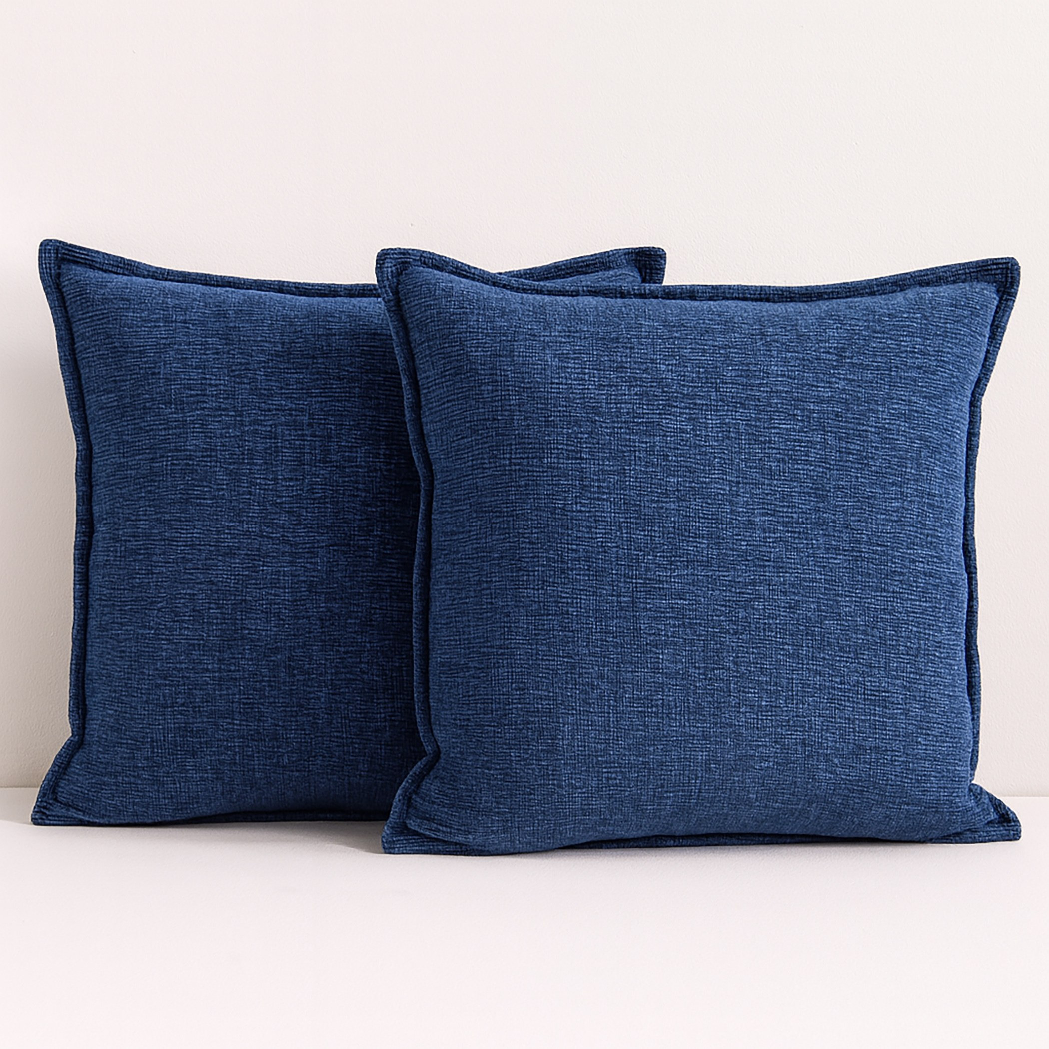 Albi 2-Piece Chenille Textured Filled Cushion Set - 45x45 cm