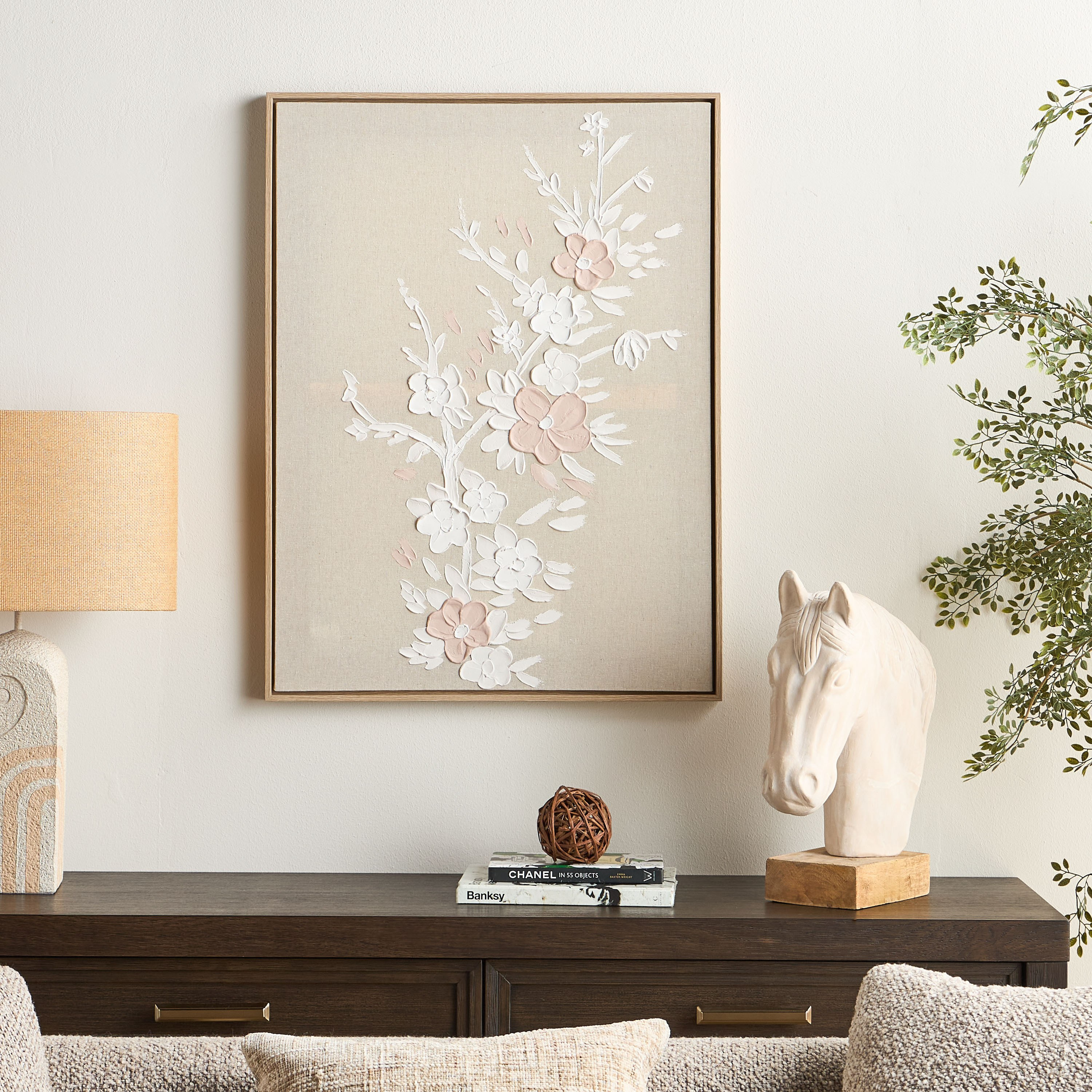Inesa Hand-Painted Framed Canvas Wall Art - 60x80 cm-household-walldecorandmirrors-wallart-image-2