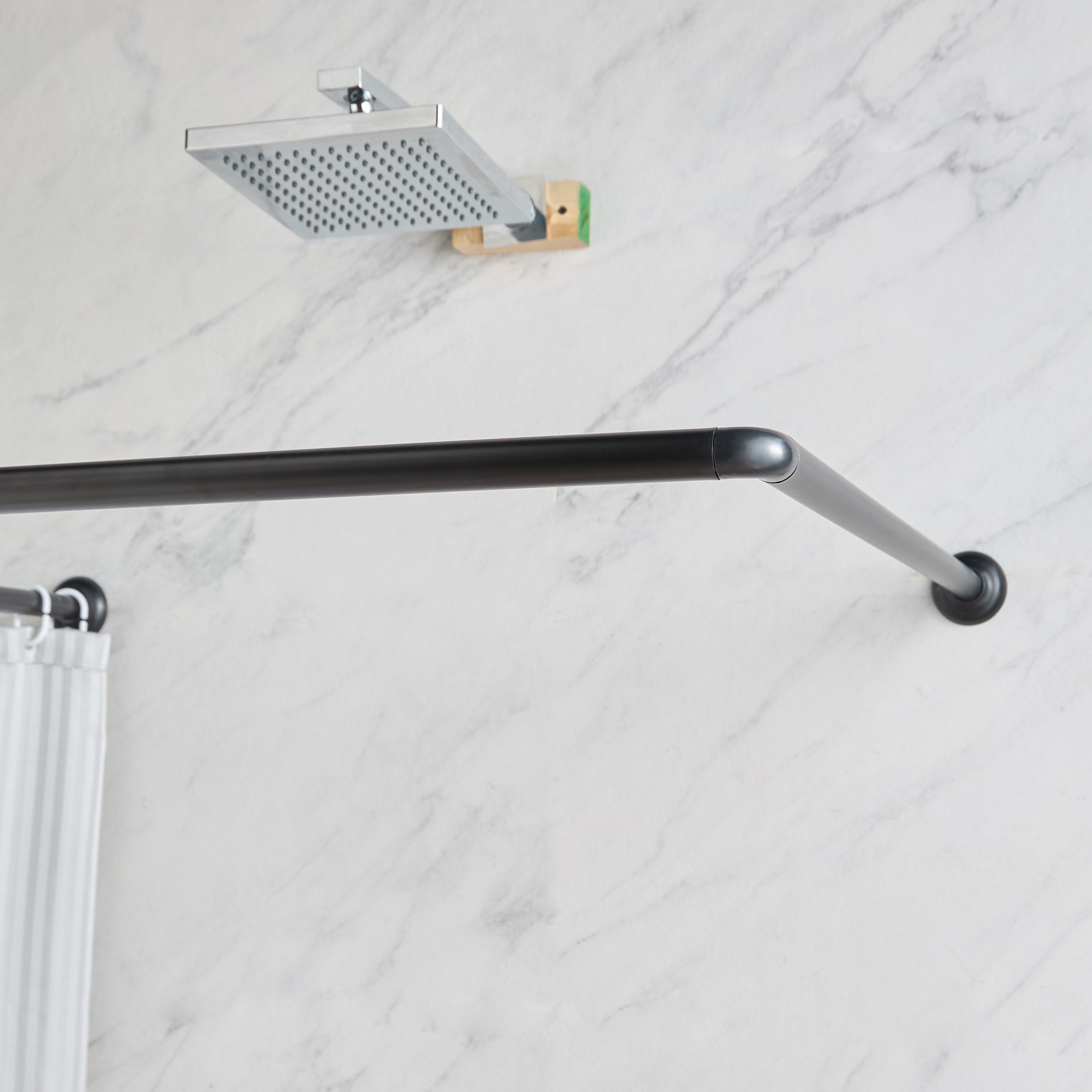 Star Single Shower Curtain Rod - 80 cm-household-bathandlaundry-shower-showercurtainrods-image-2