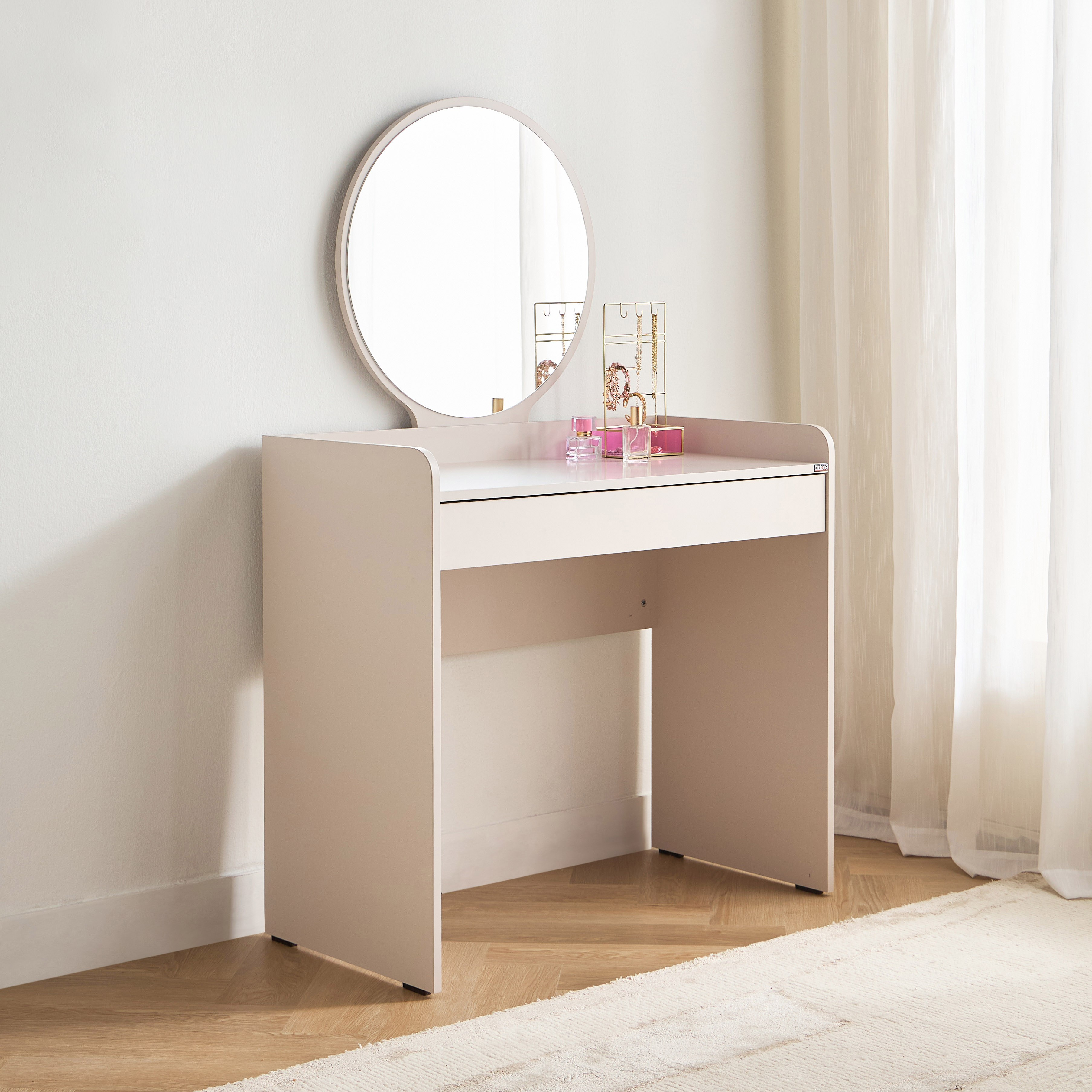 Catalina 1-Drawer Dresser with Mirror