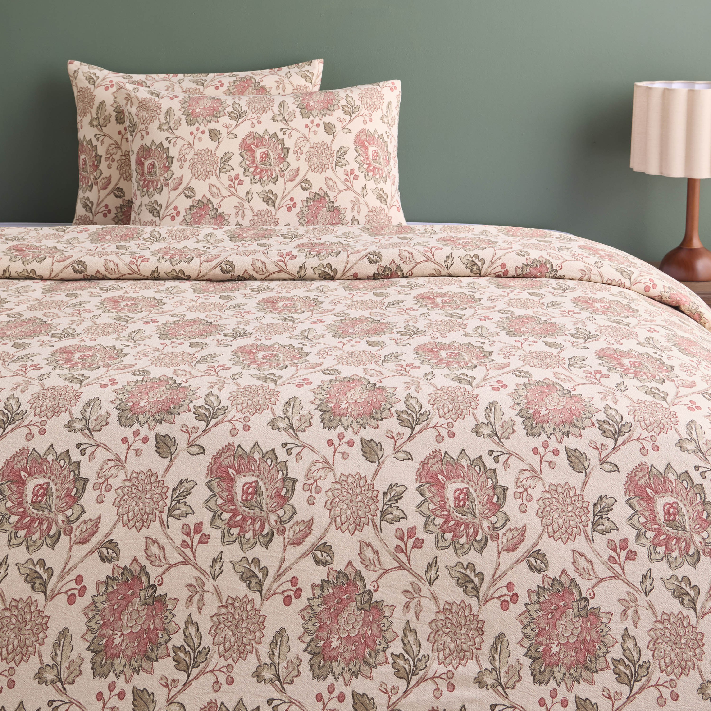 Blanca Jacobean Cotton Printed 3-Piece Super King Comforter Set - 240x260 cm-household-bedding-comfortersandbedspreads-comforters-image-2