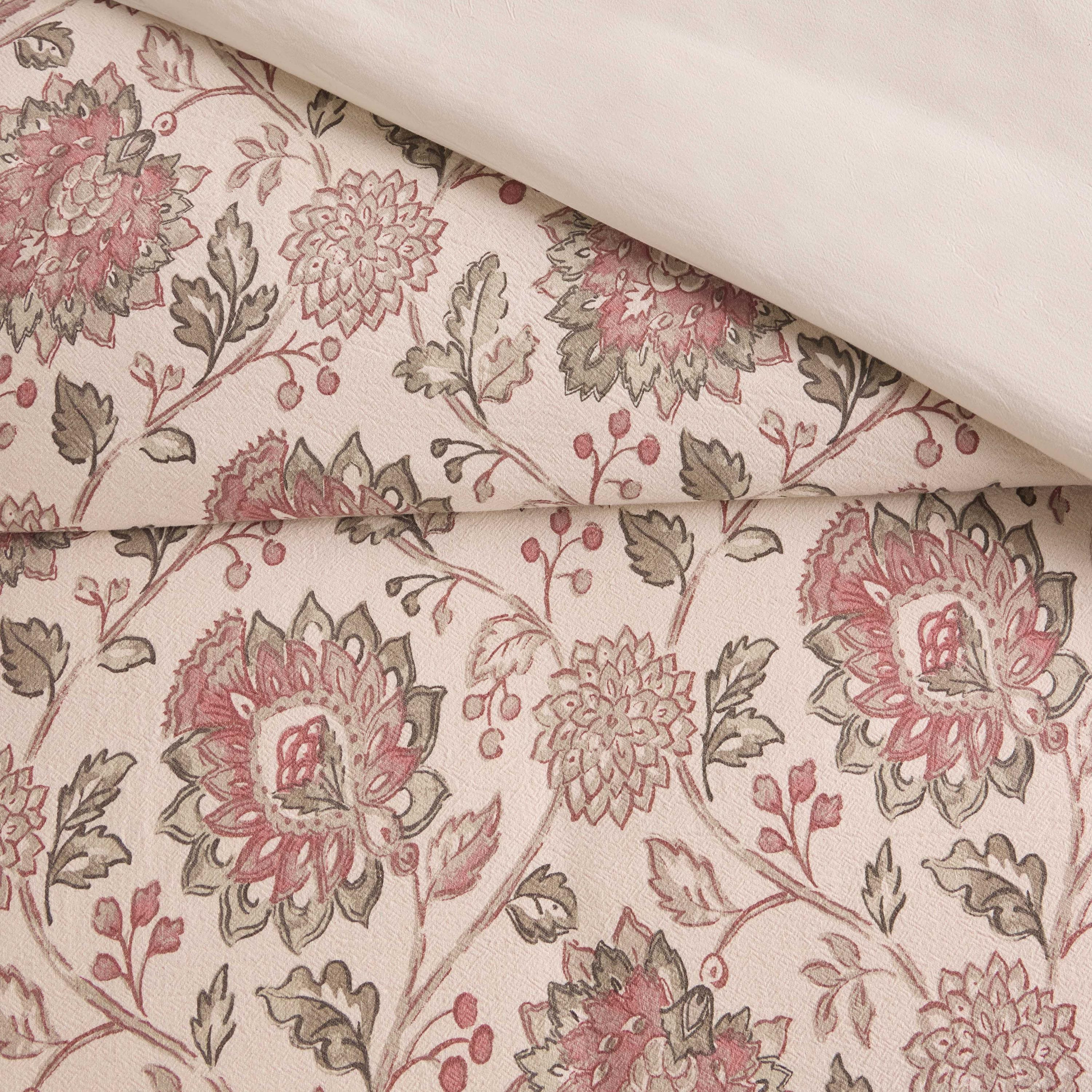 Blanca Jacobean Cotton Printed 3-Piece Super King Comforter Set - 240x260 cm-household-bedding-comfortersandbedspreads-comforters-image-4