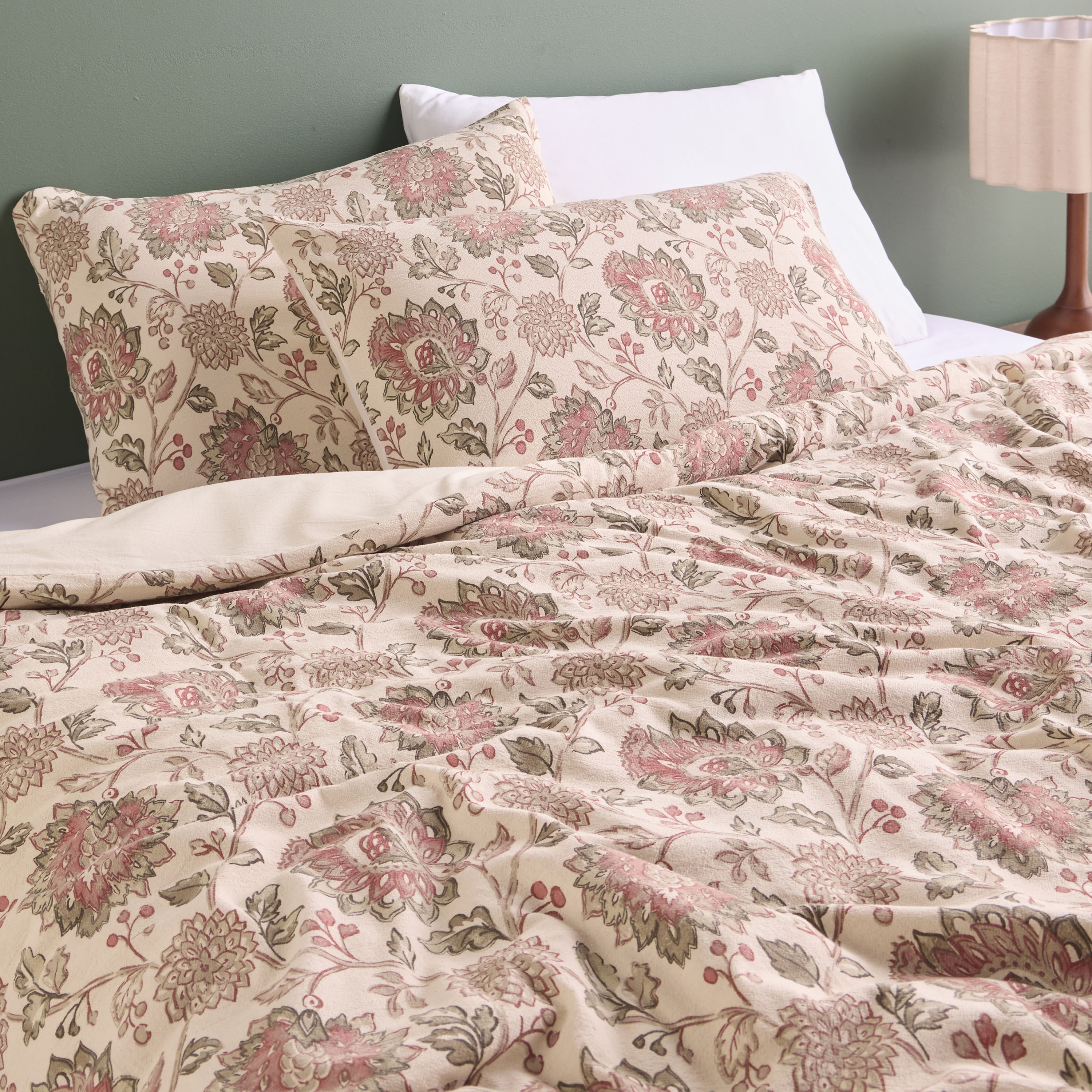 Blanca Jacobean Cotton Printed 3-Piece Super King Comforter Set - 240x260 cm-household-bedding-comfortersandbedspreads-comforters-image-6