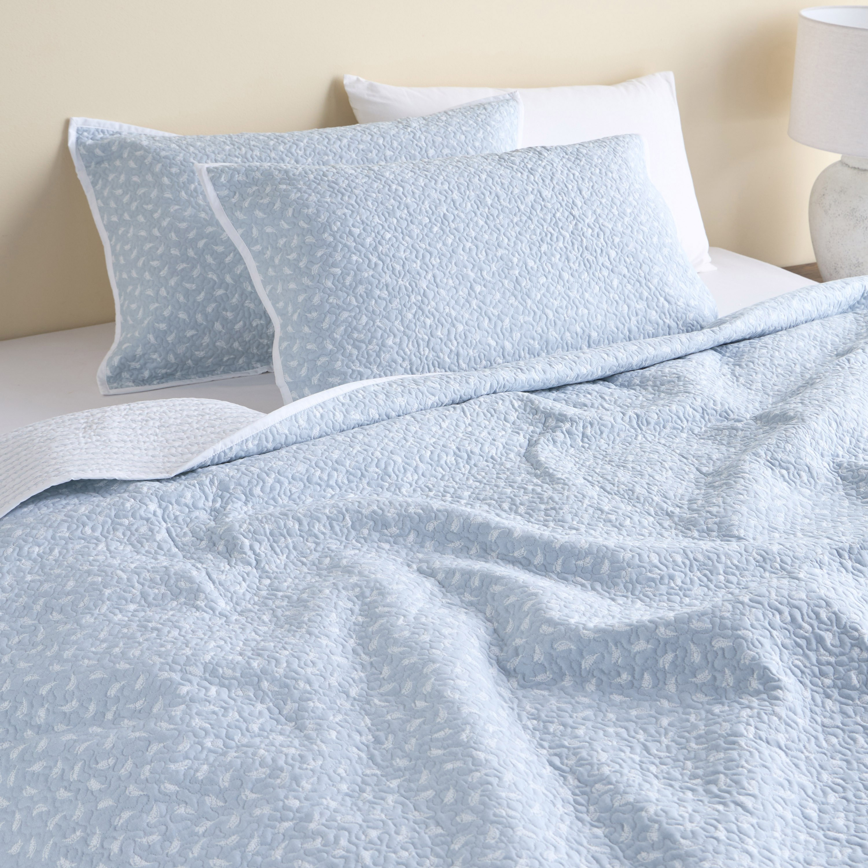 Catalina Cotton Quilted 3-Piece Super King Bedspread Set - 240x260 cm-household-bedding-comfortersandbedspreads-bedspreads-image-5