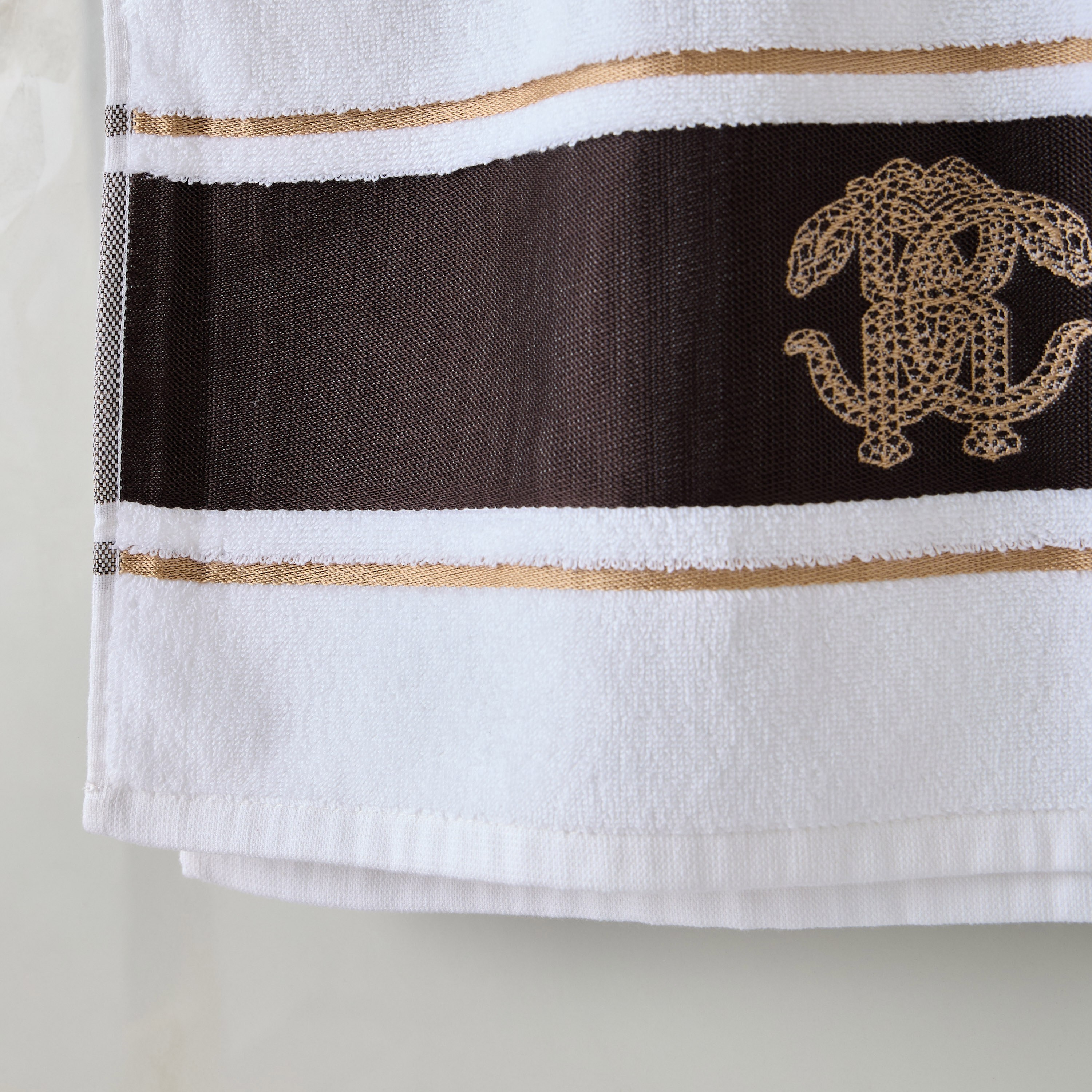 Roberto Cavalli Home 550 GSM Cotton Hand Towel - 50x90 cm-household-bathandlaundry-bathlinen-towels-image-2