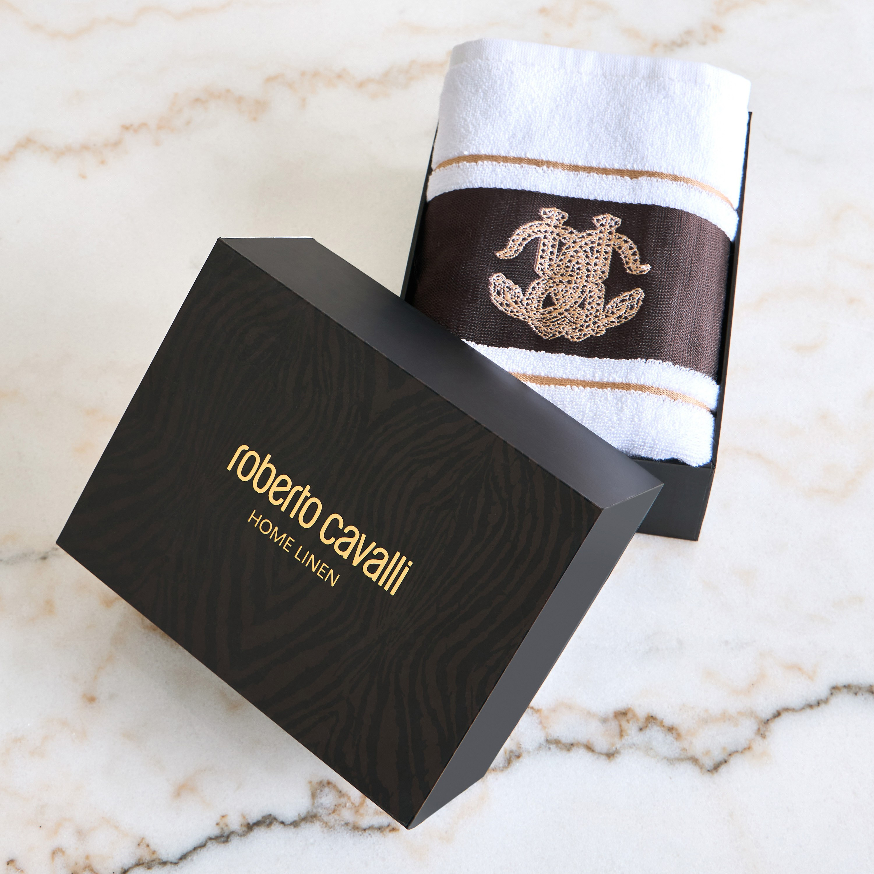 Roberto Cavalli Home 550 GSM Cotton Hand Towel - 50x90 cm-household-bathandlaundry-bathlinen-towels-image-4