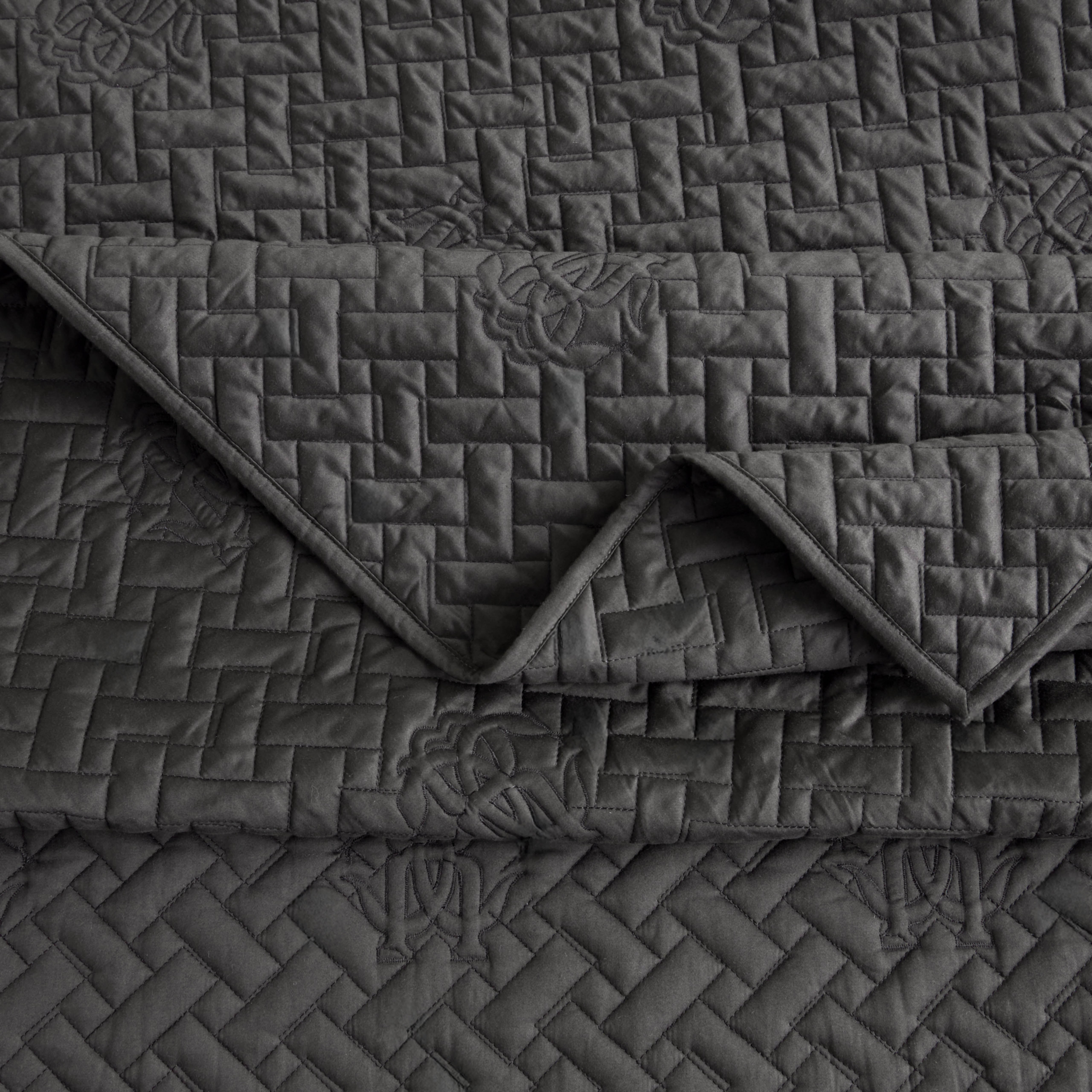 Roberto Cavalli Home Mirage Quilted 3-Piece Super King Bedspread Set - 240x260 cm-household-bedding-comfortersandbedspreads-bedspreads-image-4