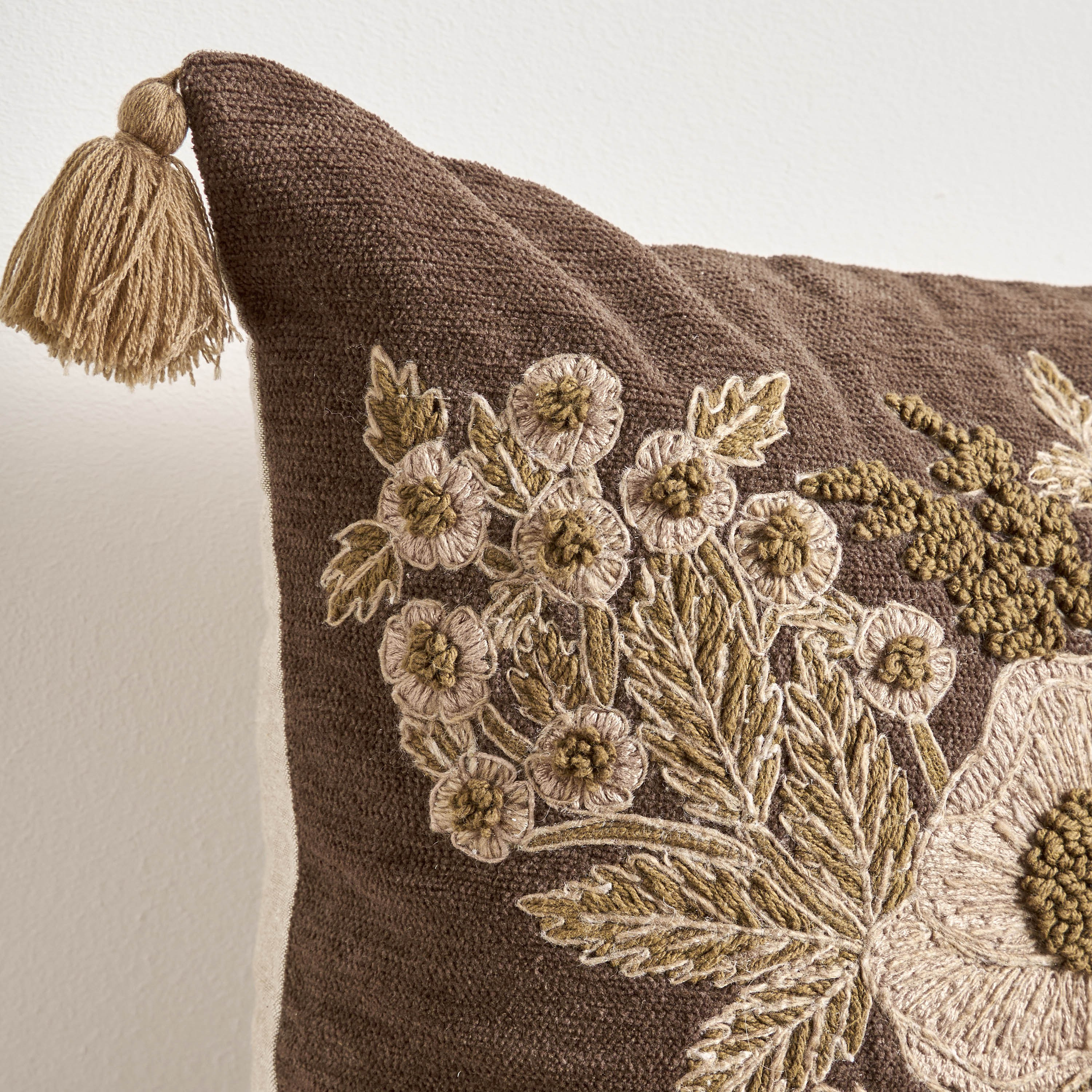 Arezzo Embroidered Cushion Cover - 50x50 cm-household-cushionsandthrows-cushioncovers-image-2