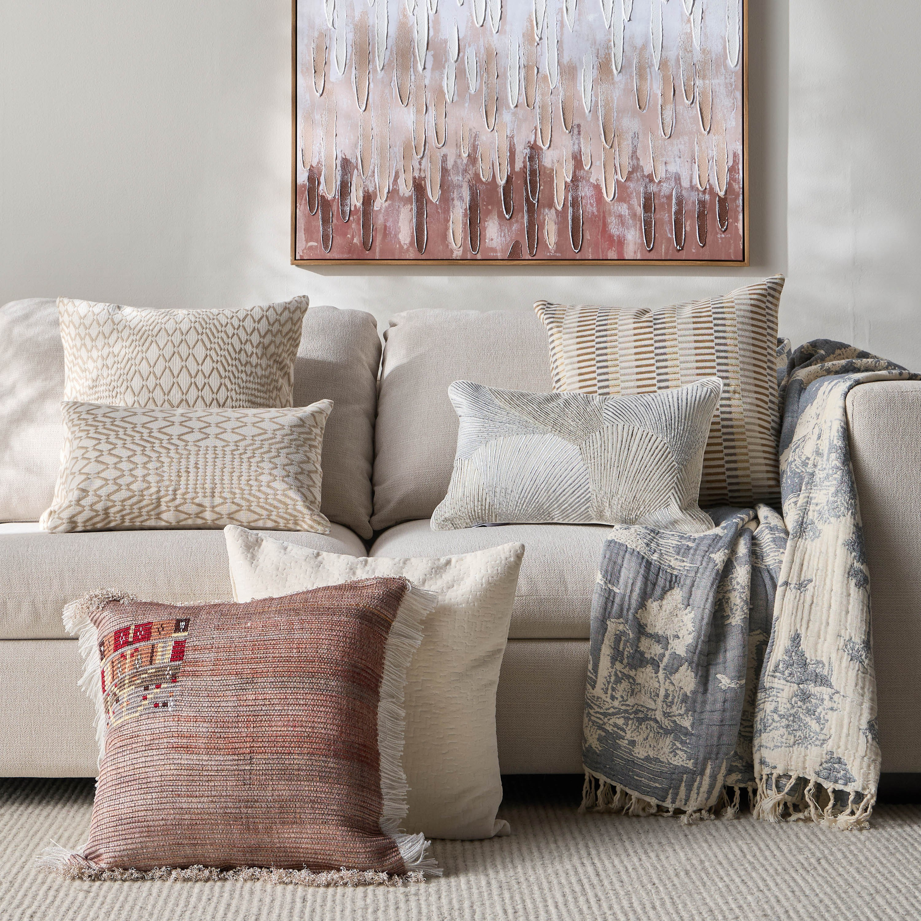 Zulu Tribal Embroidered Cushion Cover - 50x50 cm-household-cushionsandthrows-cushioncovers-image-4