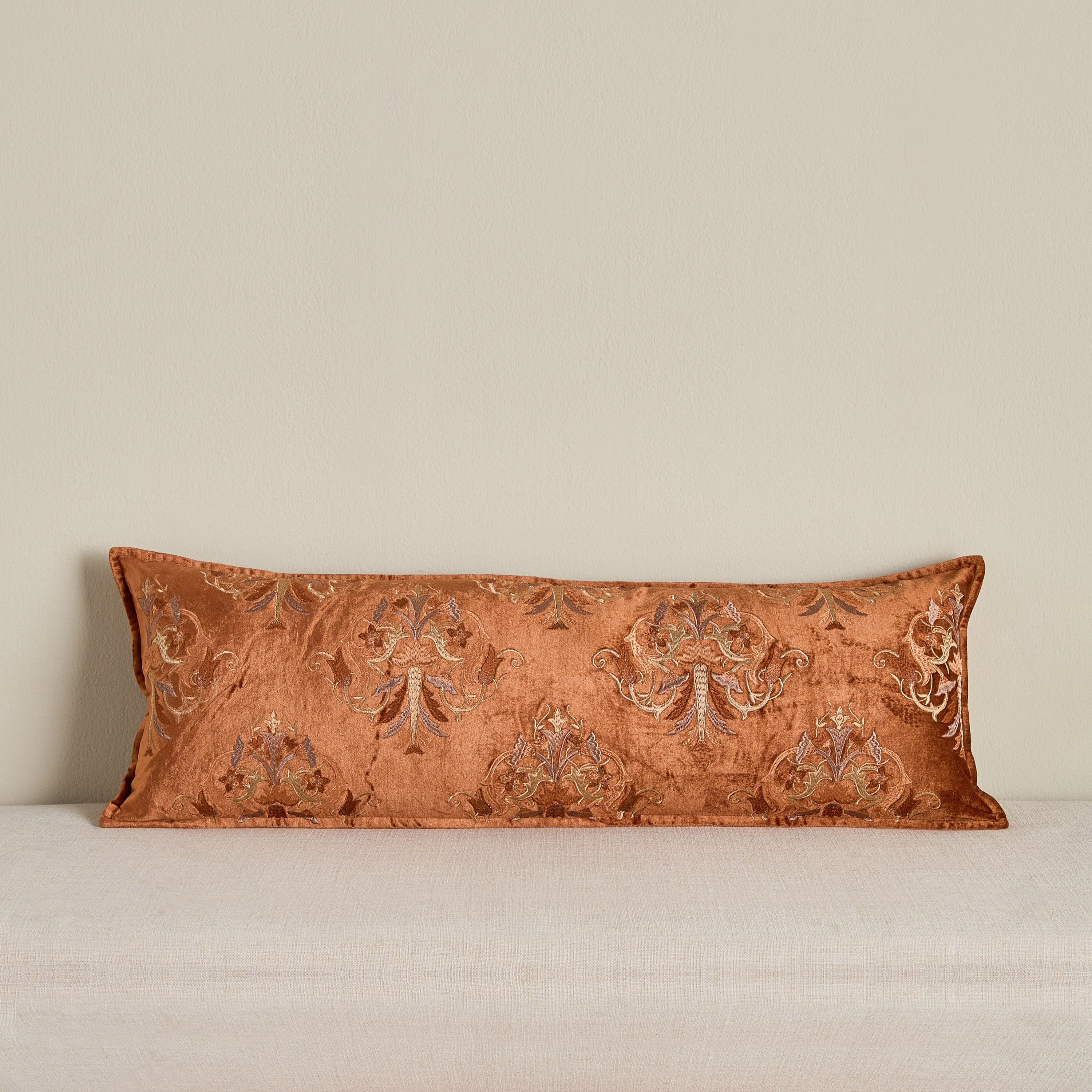 وسادة محشوة مطرزة - شاوال - 30x90 سم-household-cushionsandthrows-filledcushions-decorativecushions-image-1