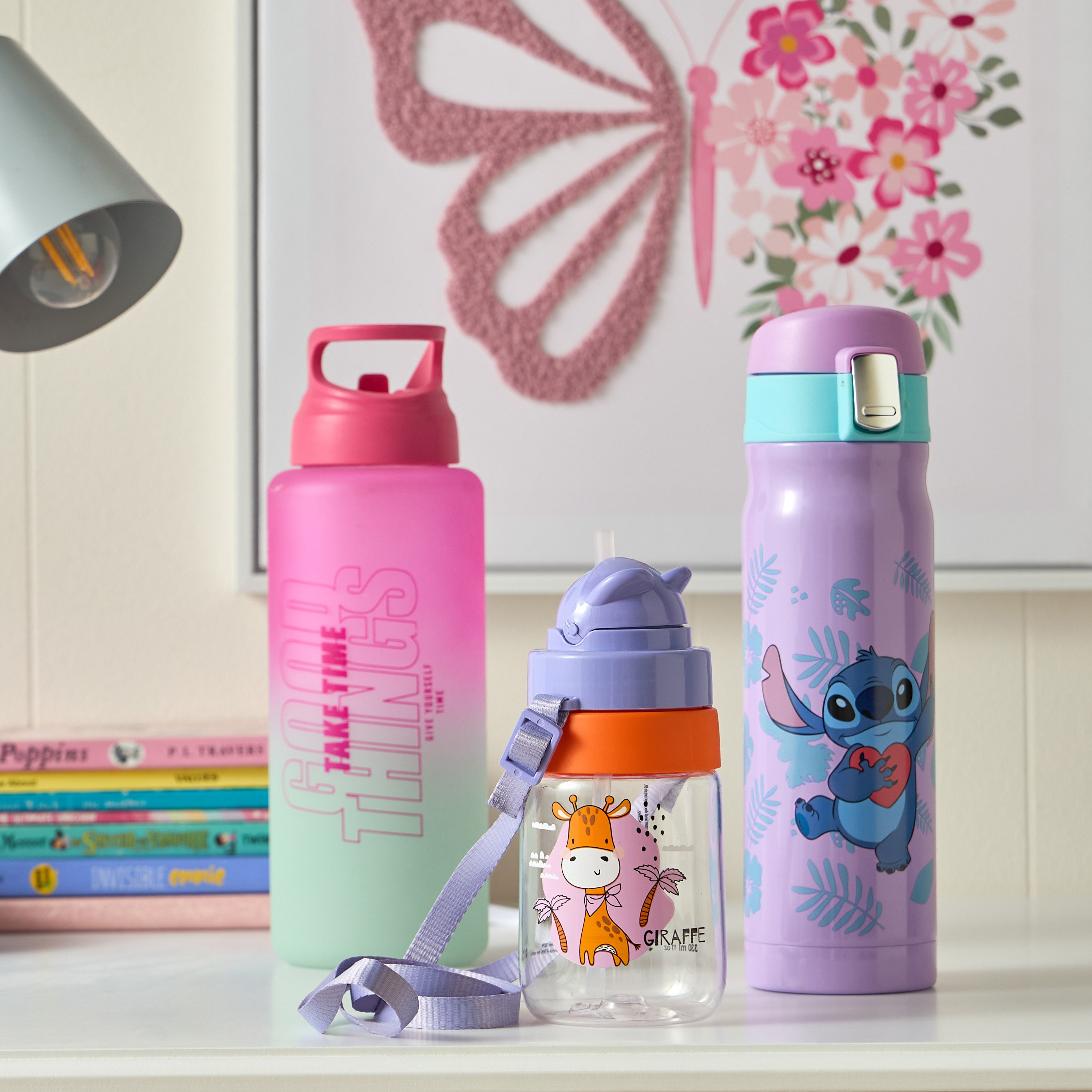 قارورة معزولة للسفر بطبعات - 410 مل-babyandkids-eatanddrink-waterbottles-image-4