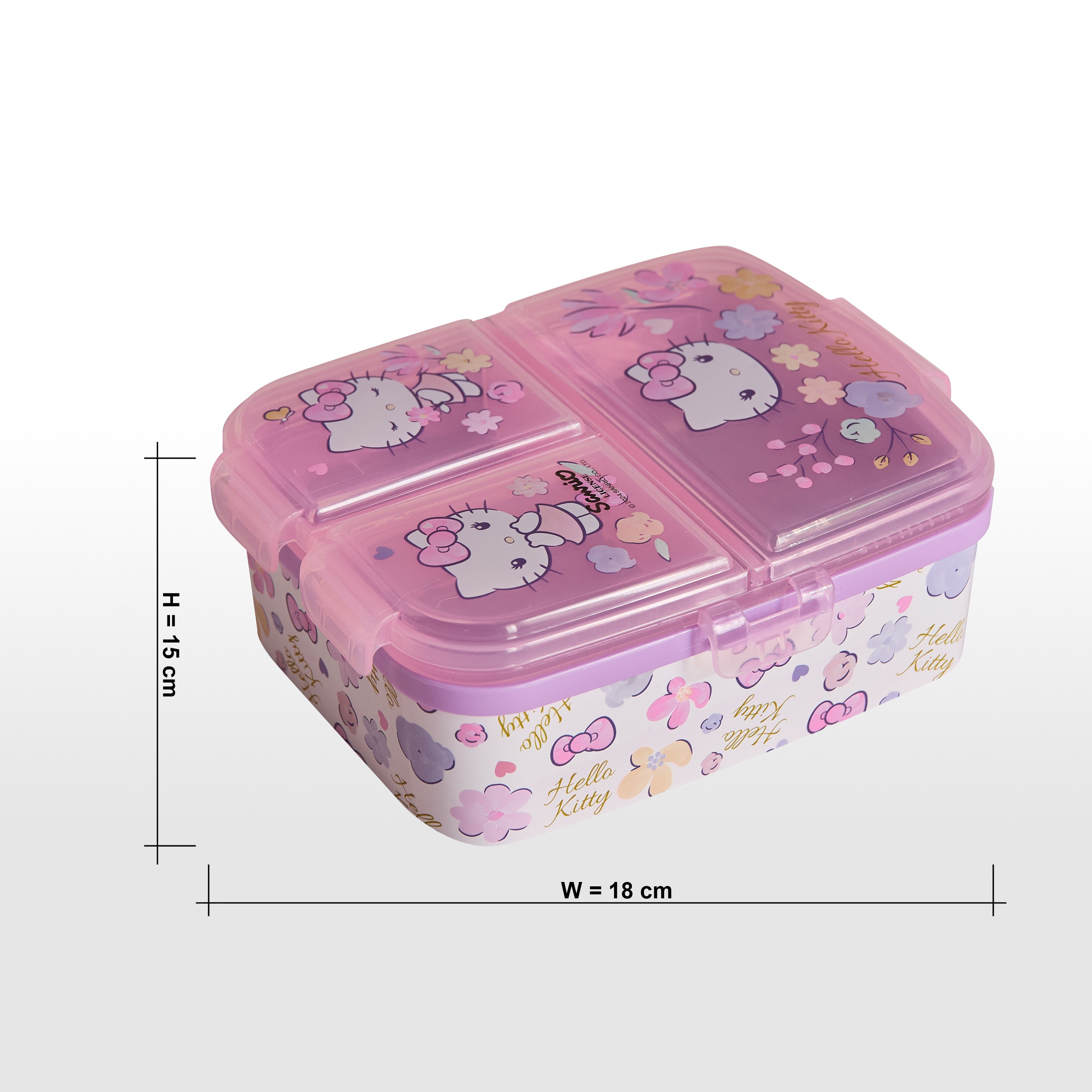 Hello Kitty Printed Multi-Compartment Lunch Box-babyandkids-eatanddrink-lunchboxesandbags-image-6