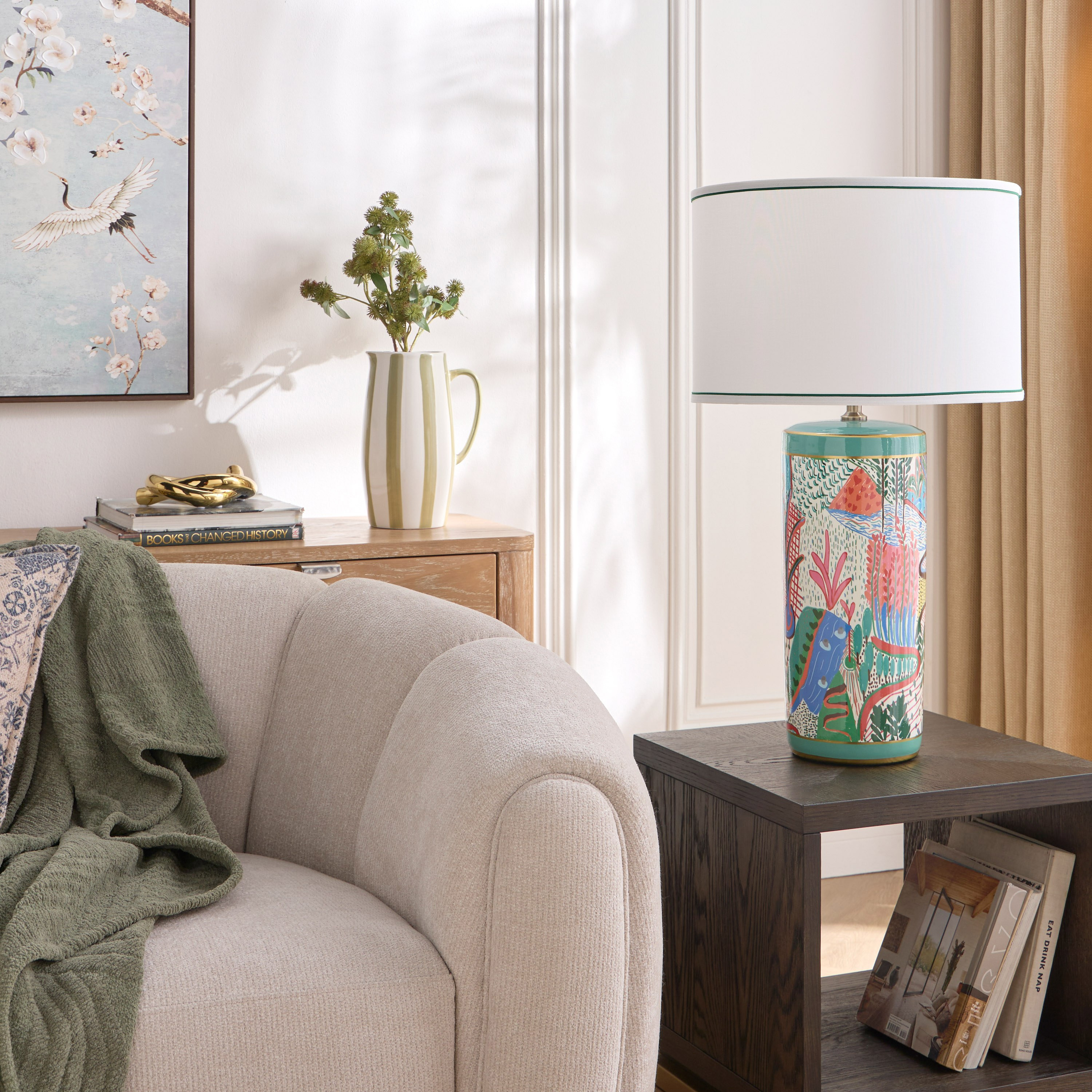 Aldrich Porcelain Table Lamp - 79 cm-household-lighting-tableanddesklamps-image-4