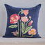 Phen Flower Garden Embroidered Filled Cushion - 50x50 cm-household-cushionsandthrows-filledcushions-decorativecushions-image-1