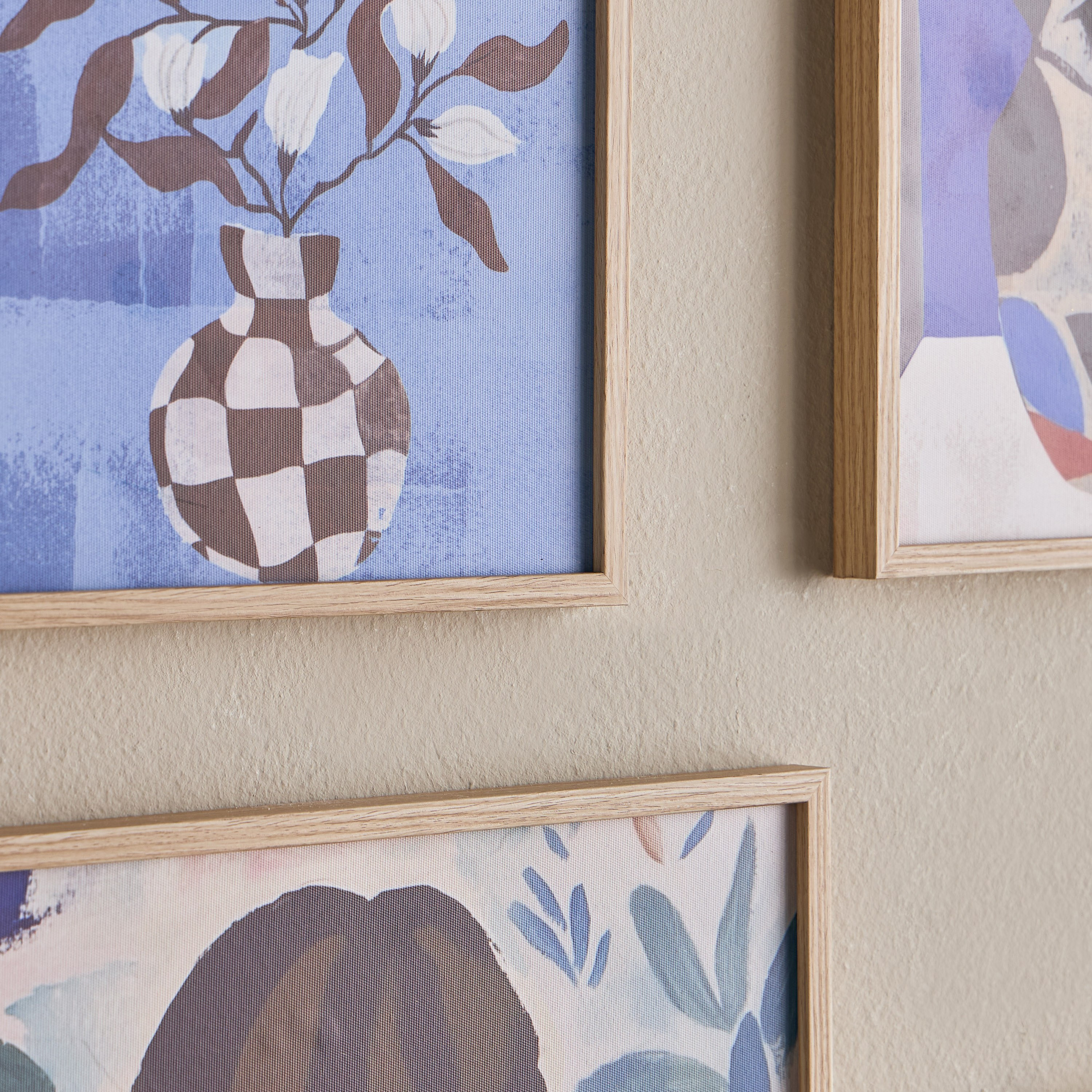 مجموعة لوحات فنية كانفاس مؤطرة 6 قطع - سامي-household-walldecorandmirrors-wallart-image-2