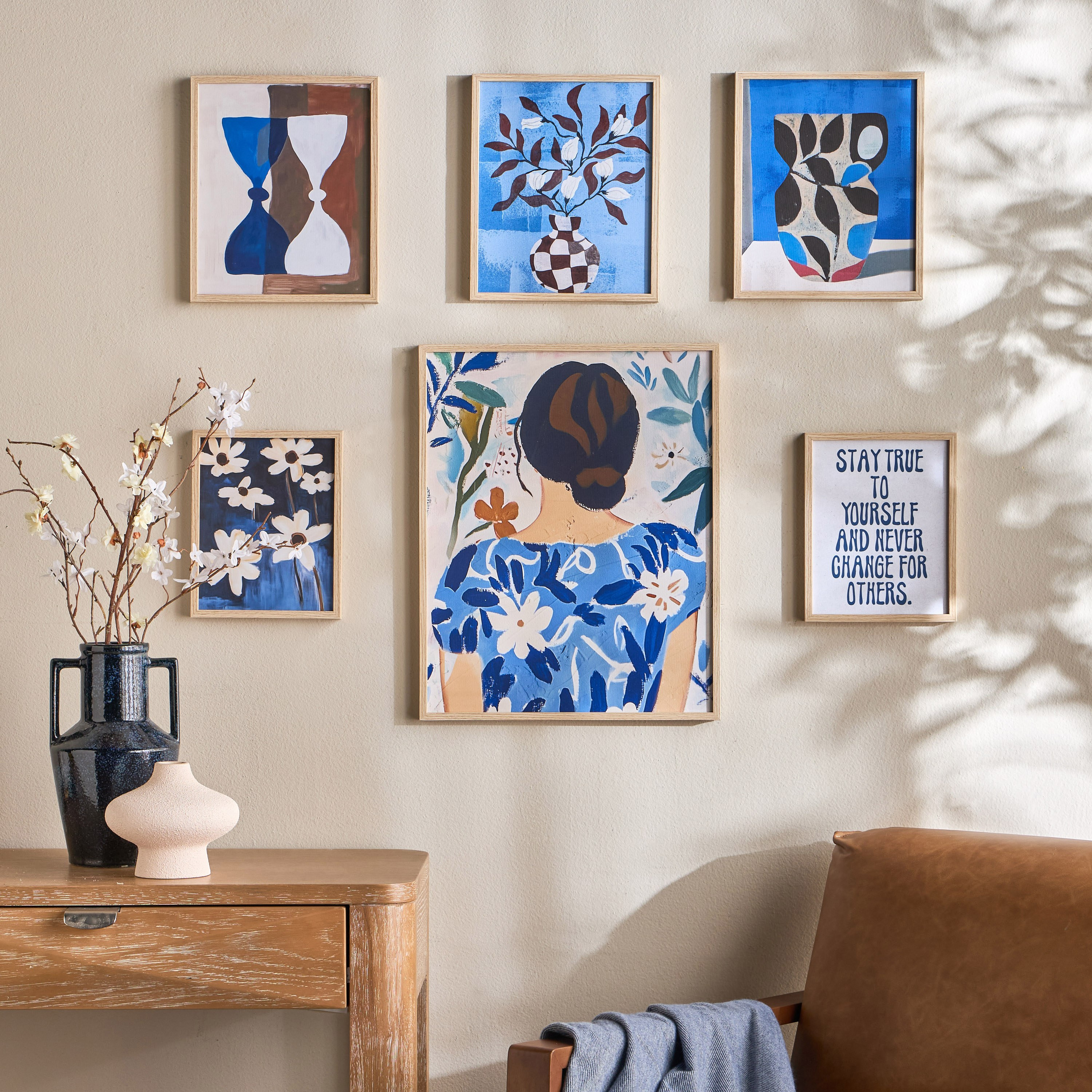 مجموعة لوحات فنية كانفاس مؤطرة 6 قطع - سامي-household-walldecorandmirrors-wallart-image-3
