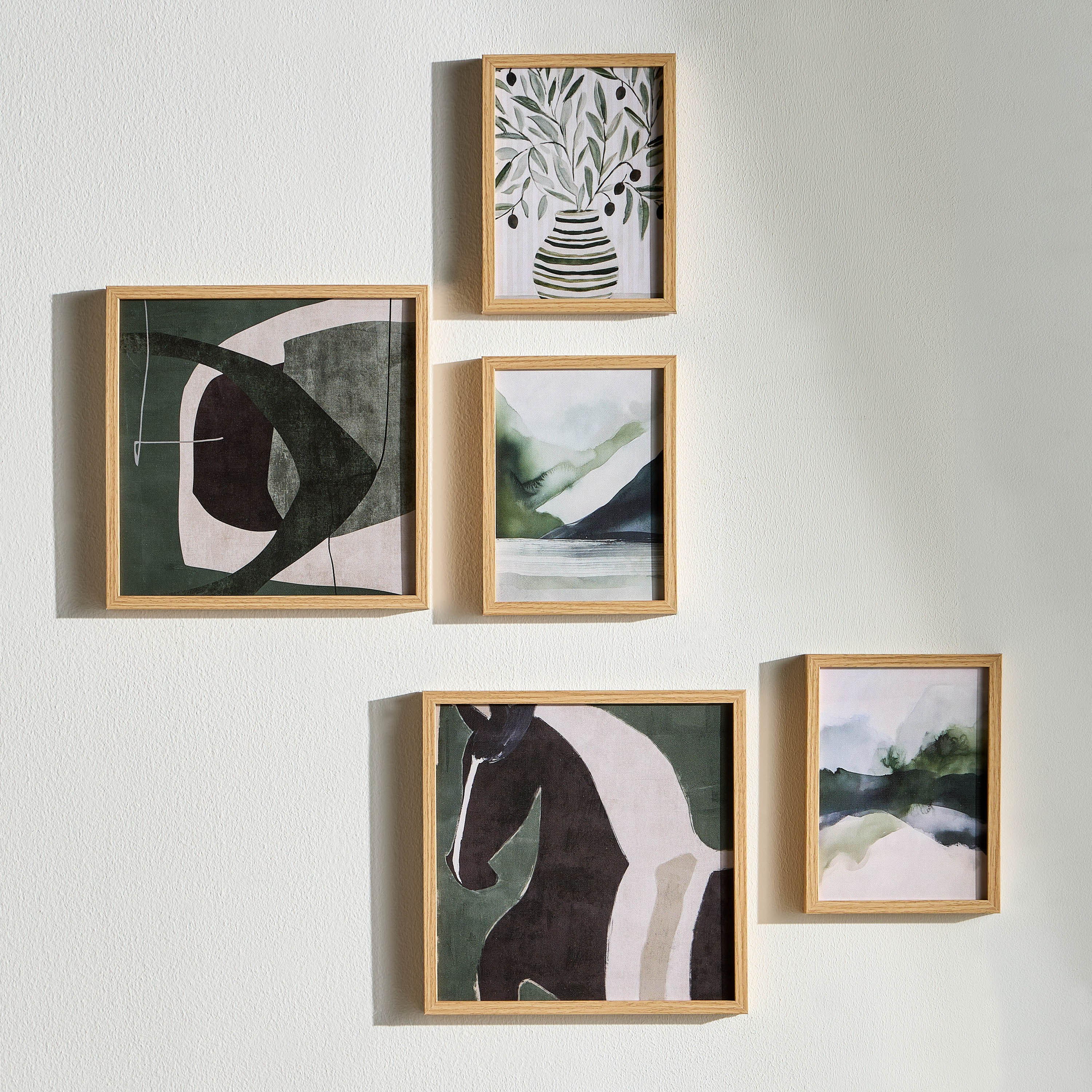 طقم لوحات كانفاس مؤطرة 5 قطع - داريا-household-walldecorandmirrors-wallart-image-1