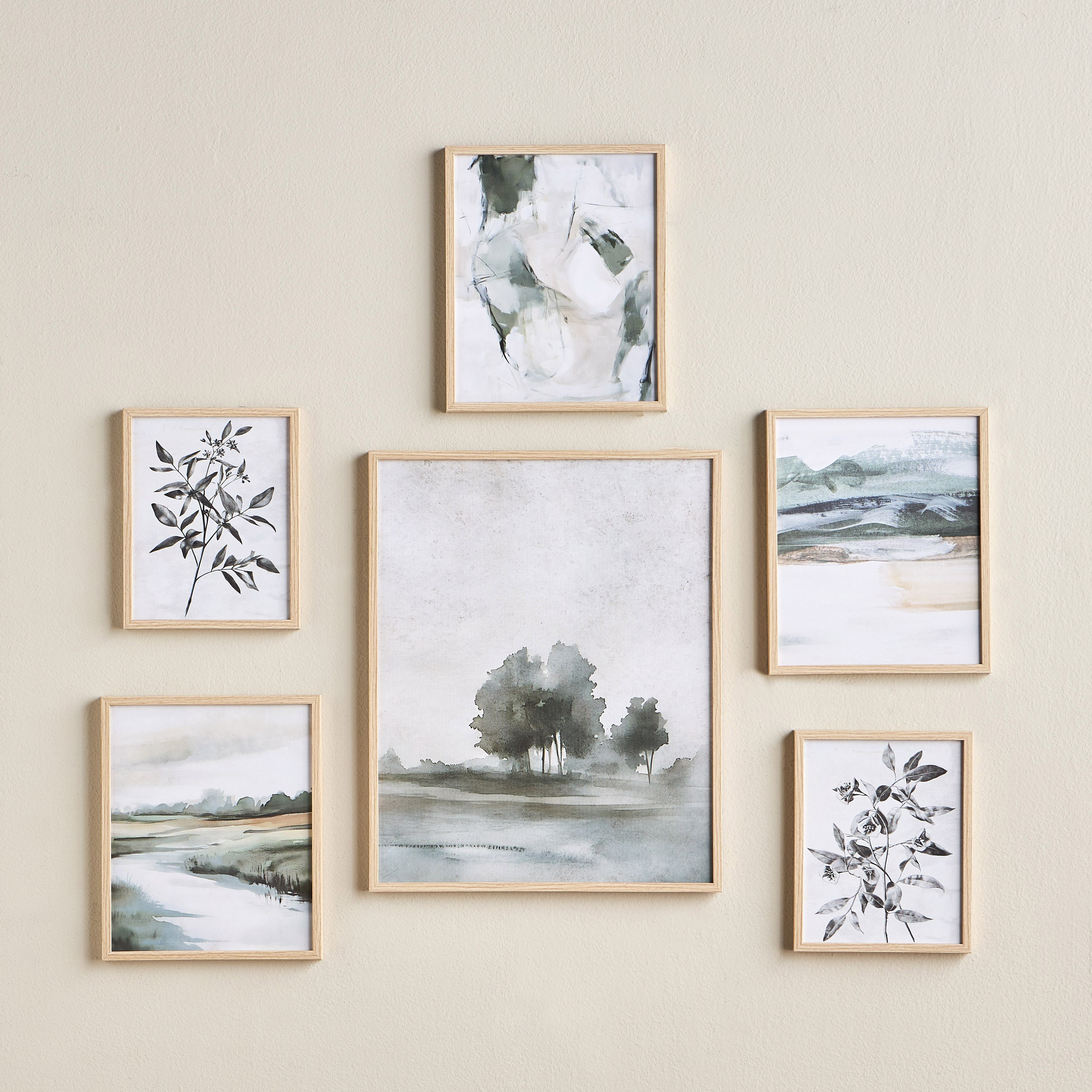 Pardis 6-Piece Framed Canvas Wall Art Set