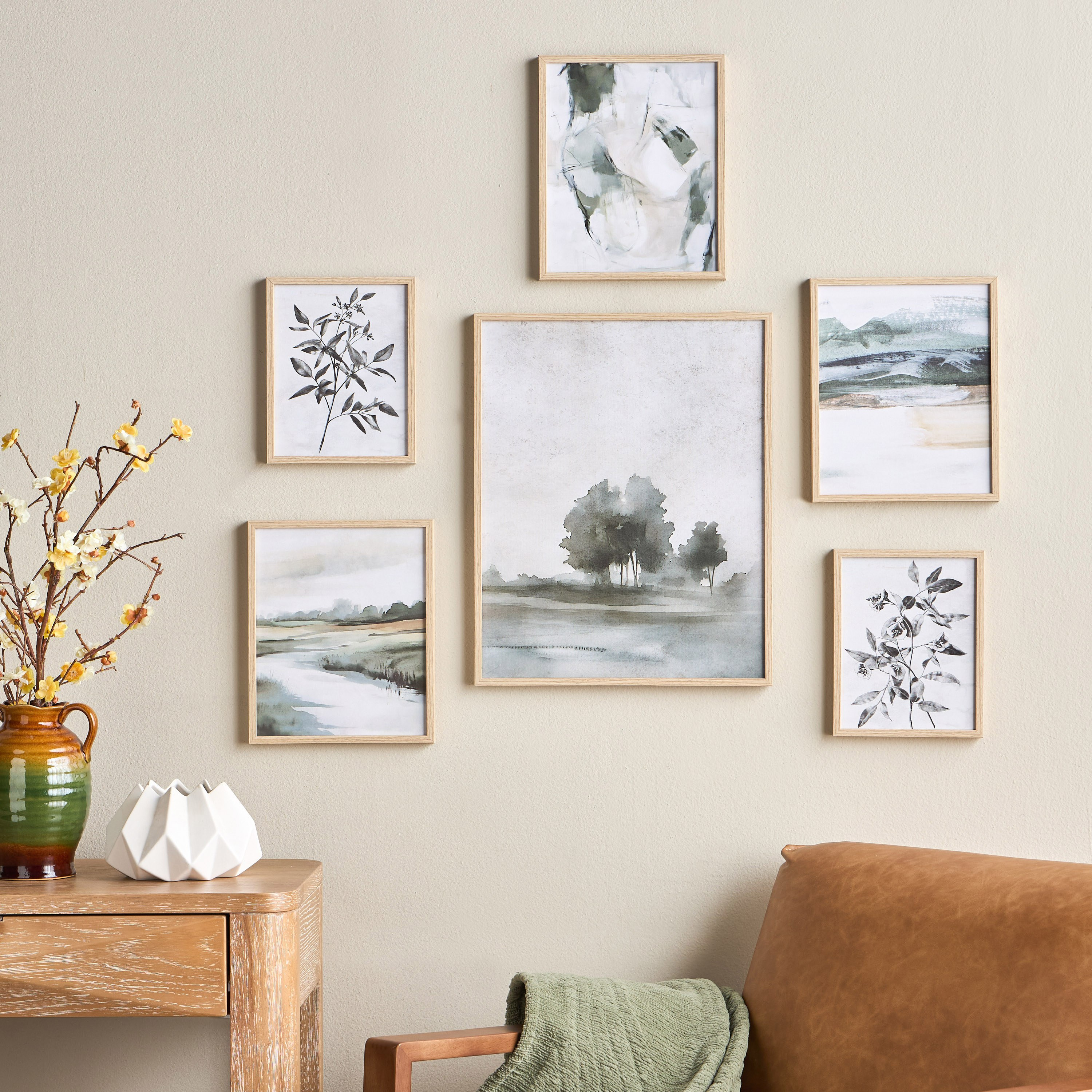 زينة حائط كانفاس مؤطرة 6 قطع - برديس-household-walldecorandmirrors-wallart-image-3