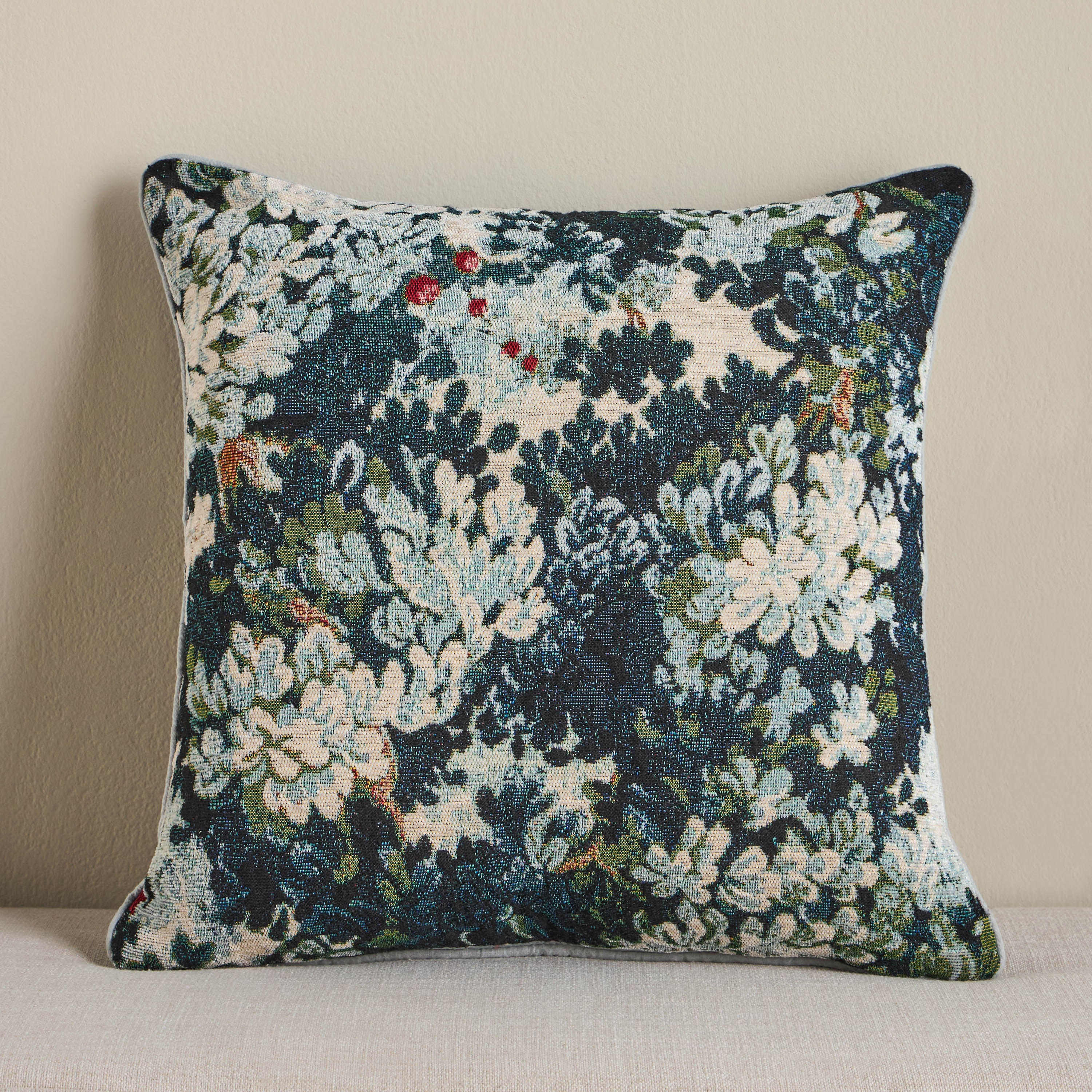 Antonia Jacquard Filled Cushion - 50x50 cm-household-cushionsandthrows-filledcushions-decorativecushions-image-1