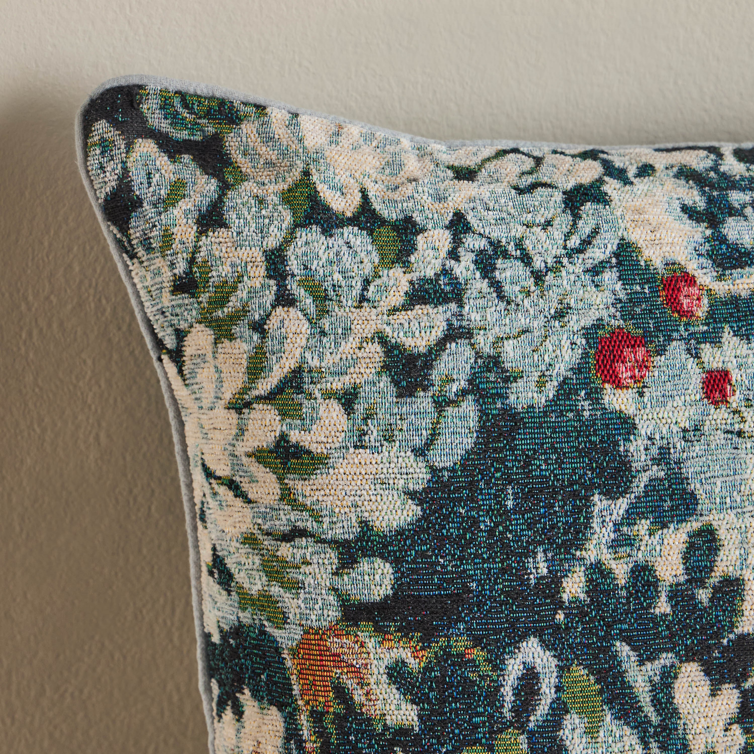 Antonia Jacquard Filled Cushion - 50x50 cm-household-cushionsandthrows-filledcushions-decorativecushions-image-2