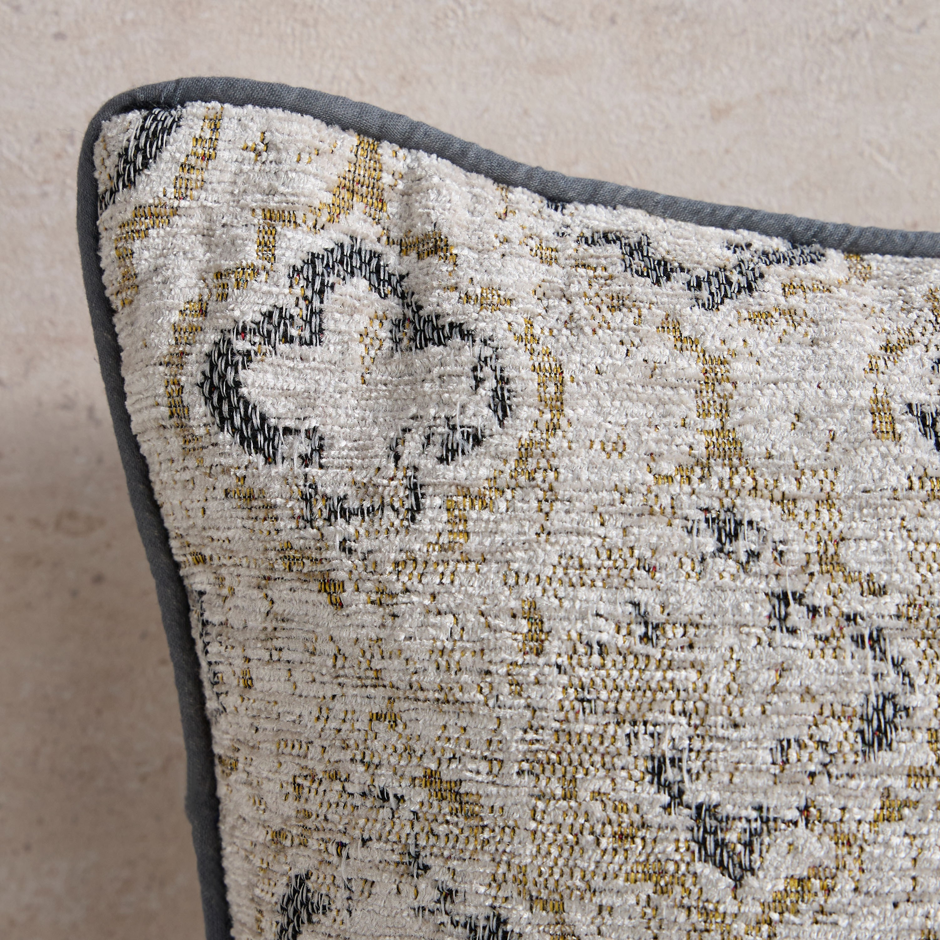 Daman Jacquard Filled Cushion - 50x50 cm-household-cushionsandthrows-filledcushions-decorativecushions-image-2