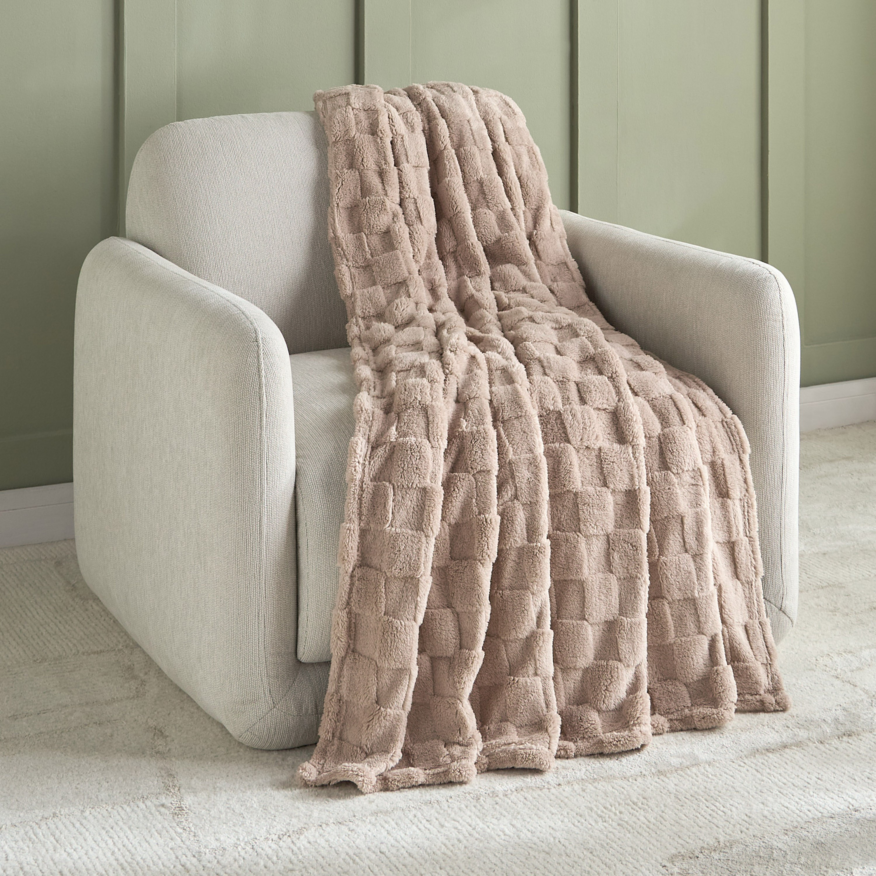 بطانية صوف - لويزا - 150x200 سم-household-bedding-blankets-image-1