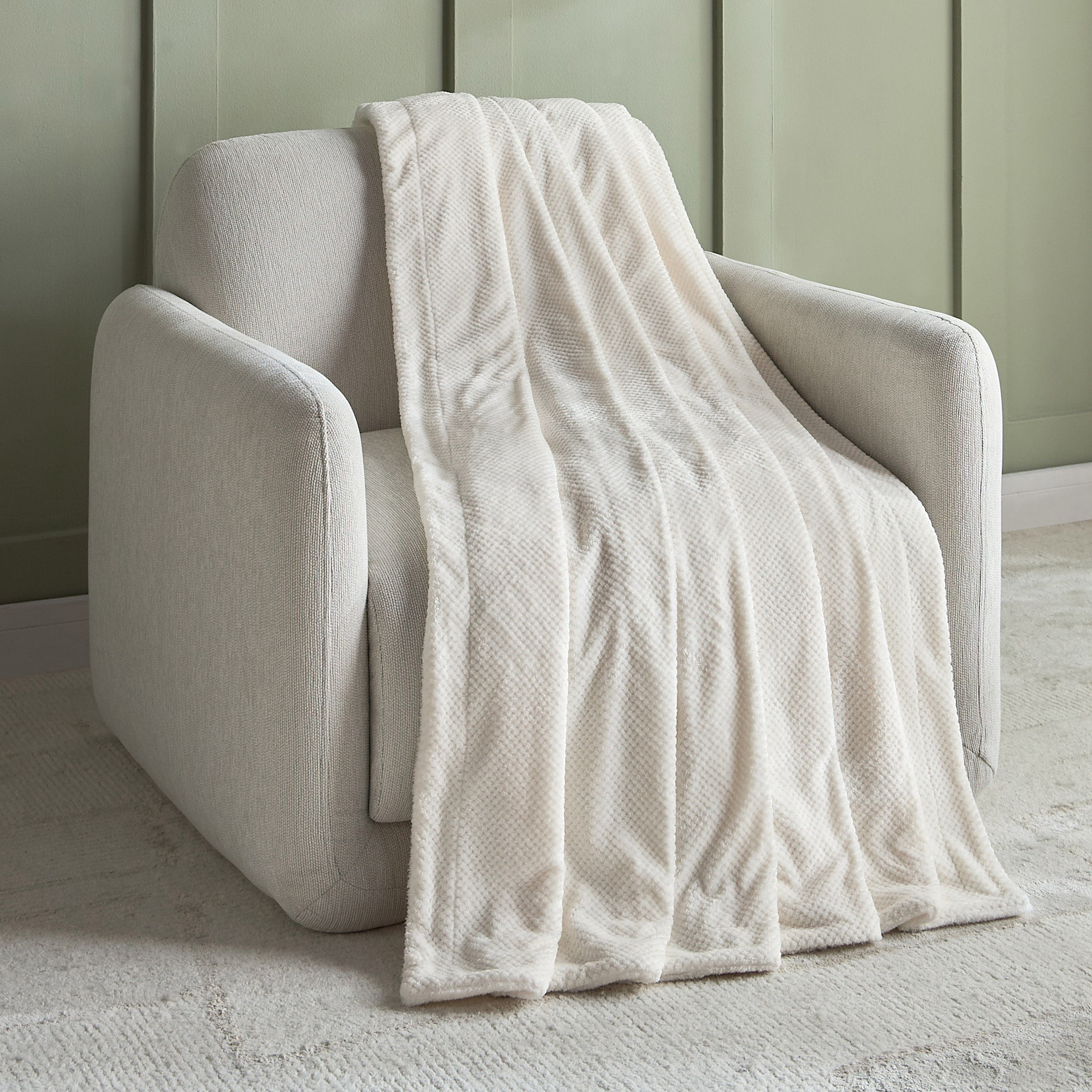 Waverly Luxury Sherpa Queen Blanket - 200x220 cm-household-cushionsandthrows-throwsandblankets-throws-image-1