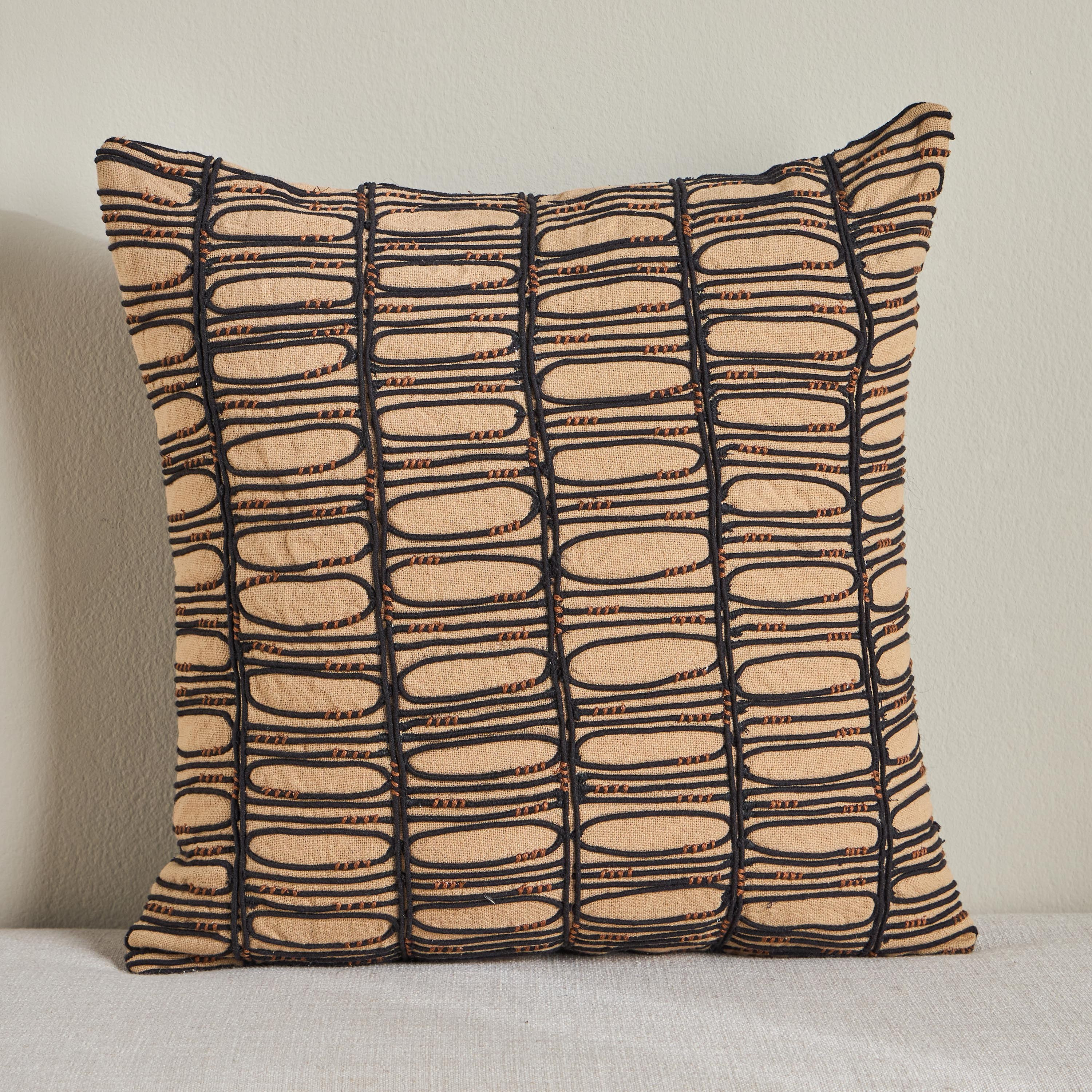 Braska Embroidered Cushion Cover - 50x50 cm-household-cushionsandthrows-cushioncovers-image-1