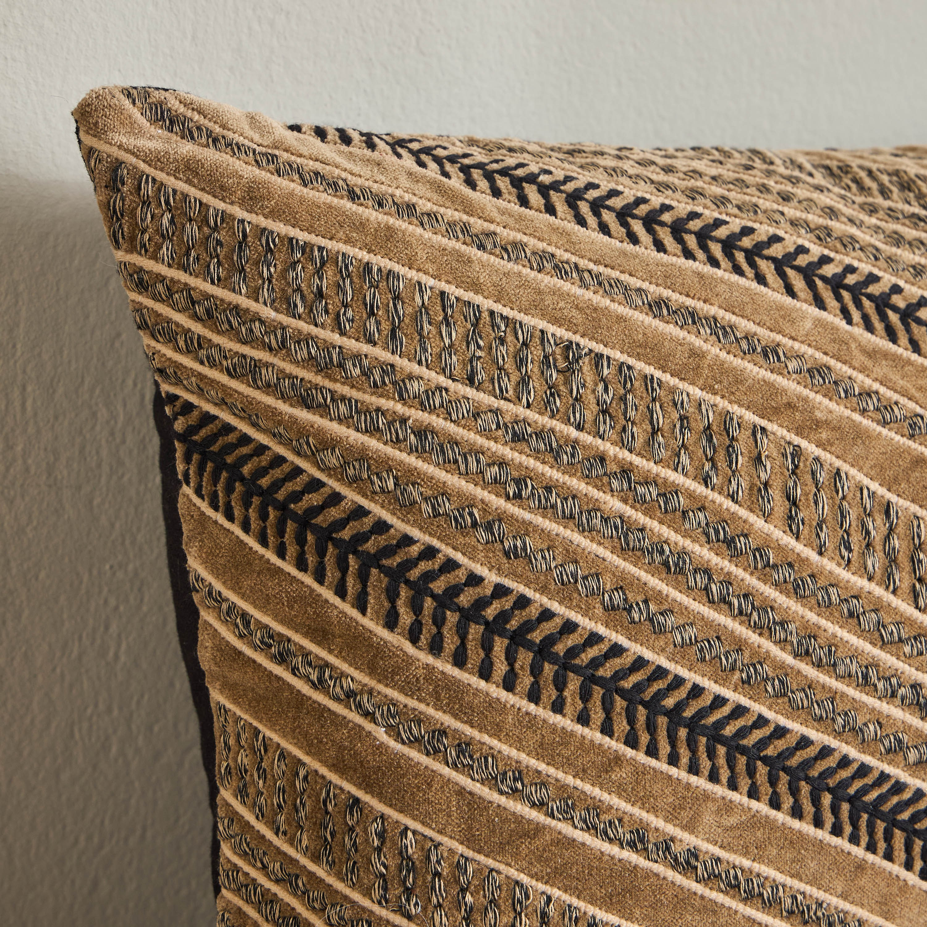 Braska Embroidered Filled Cushion- 30x50 cm-household-cushionsandthrows-filledcushions-decorativecushions-image-2