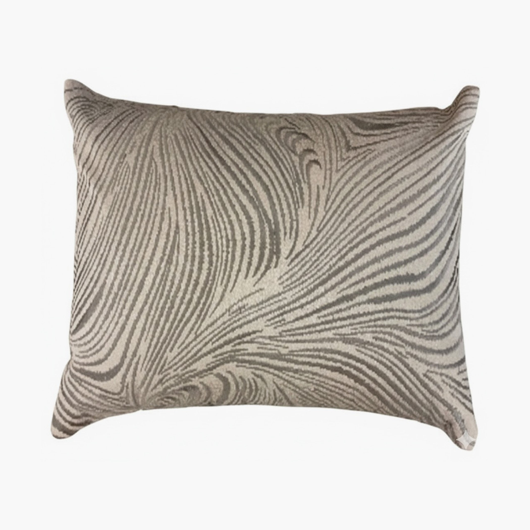 Winter Hakuba Wave Embroidered Filled Cushion - 50x50 cm-household-cushionsandthrows-filledcushions-decorativecushions-image-1