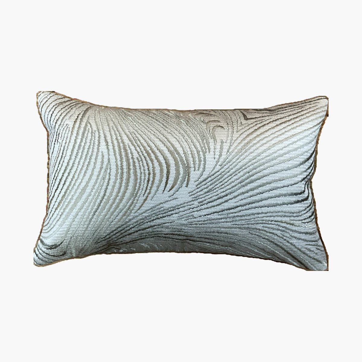 وسادة محشوة مطرّزة بنمط موجة - هاكوبا وينتر- 30×50 سم-household-cushionsandthrows-filledcushions-decorativecushions-image-1