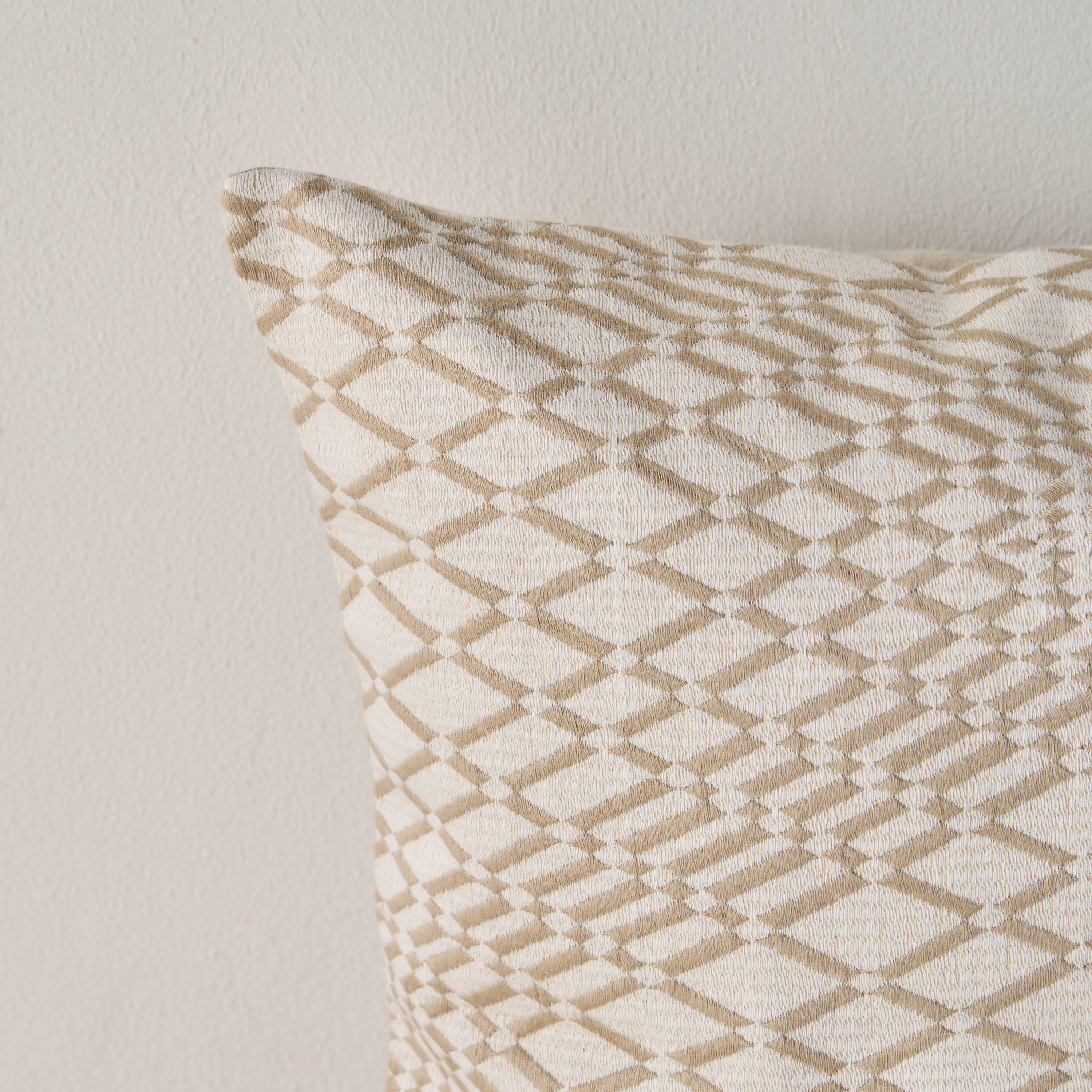 Glam Geo Embroidered Filled Cushion - 50x50 cm-household-cushionsandthrows-filledcushions-decorativecushions-image-2