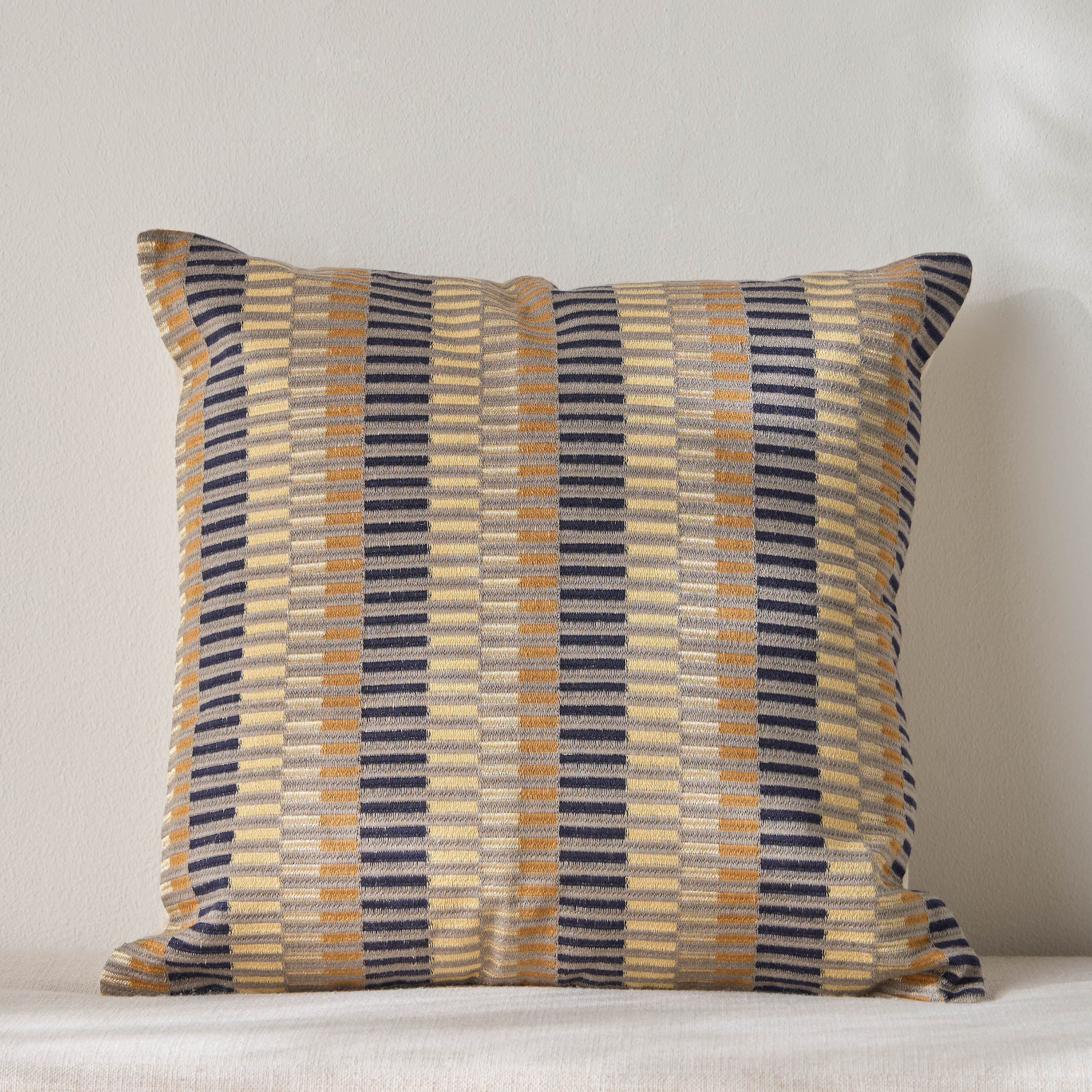 Hanok Steps Embroidered Cushion Cover - 50x50 cm-household-cushionsandthrows-cushioncovers-image-5