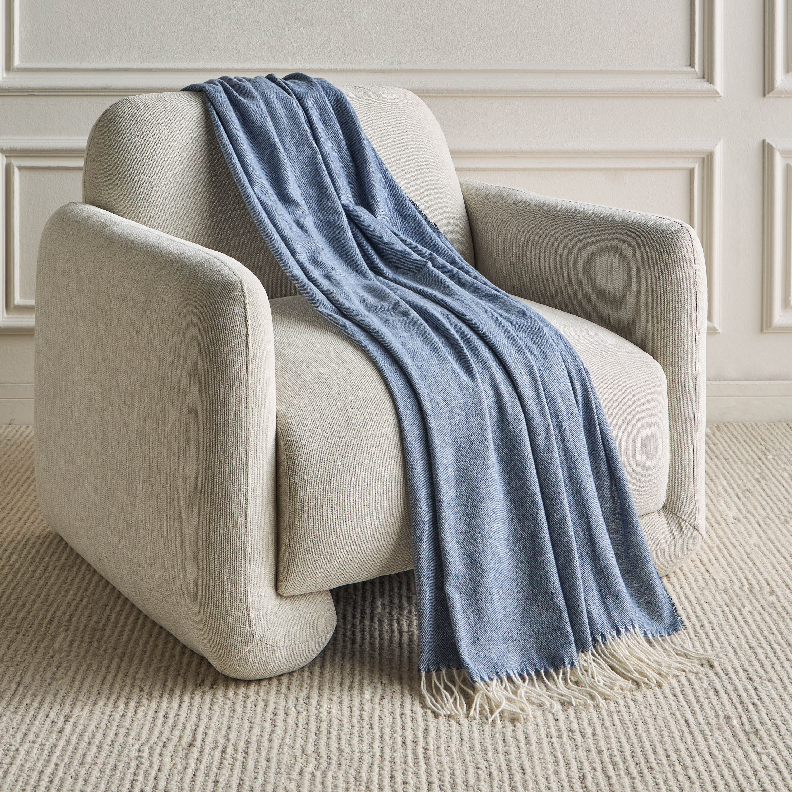 Sorrento Herringbone Throw - 130x170 cm-household-cushionsandthrows-throwsandblankets-throws-image-1