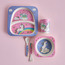 Elvina Unicorn 5-Piece Bamboo Tableware Set-kids-eatanddrink-tableware-image-1