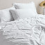 طقم غطاء لحاف سوبر كينج 3 قطع من القطن الساتان 37.5 درجة بعدد خيوط 400 خيط - 260×220 سم-household-bedding-duvetandcovers-duvetcovers-image-1