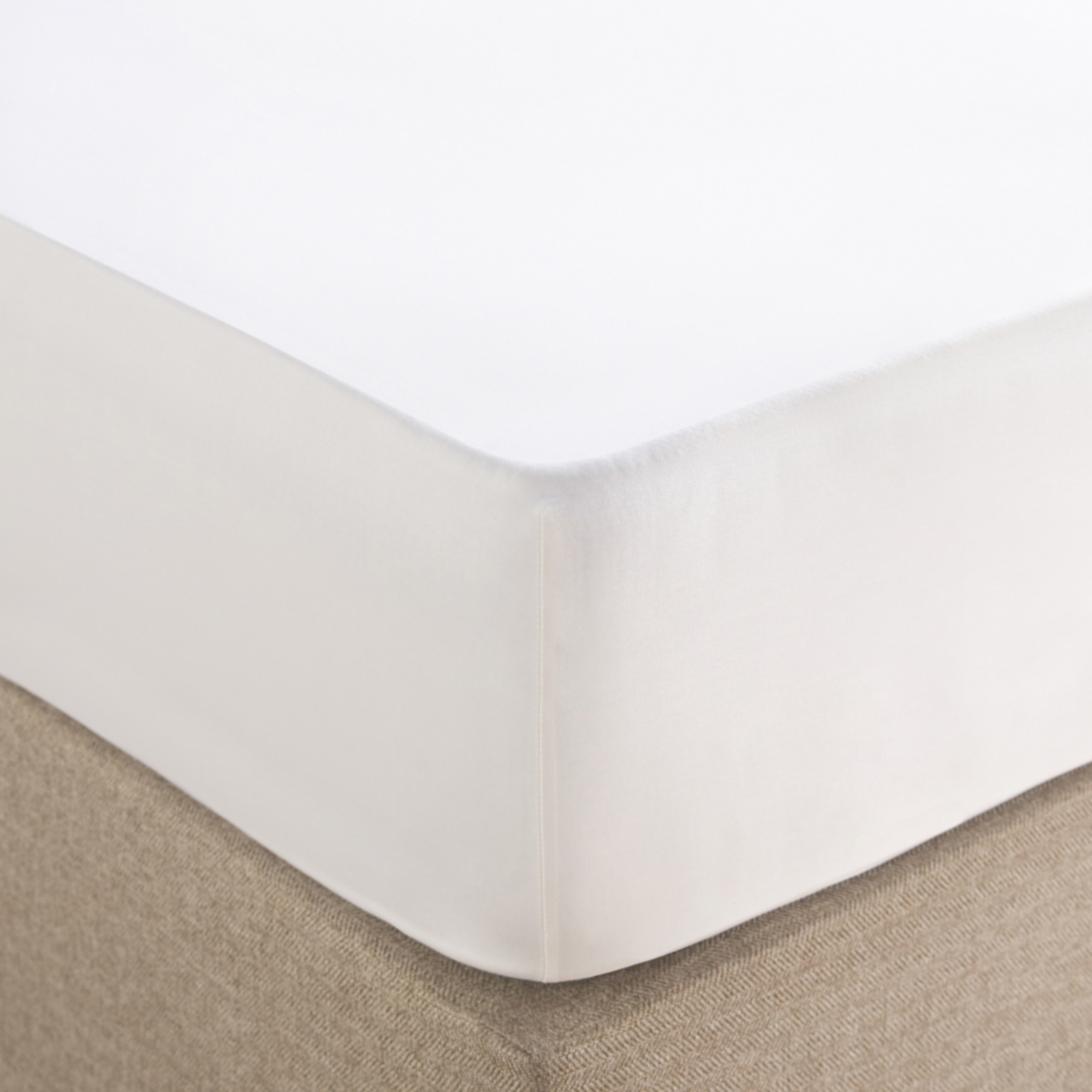 37.5 Degree Cotton Sateen 400 Thread Count Super King Fitted Sheet - 200x205 cm-household-bedding-sheetsandpillowcases-fittedsheets-image-1