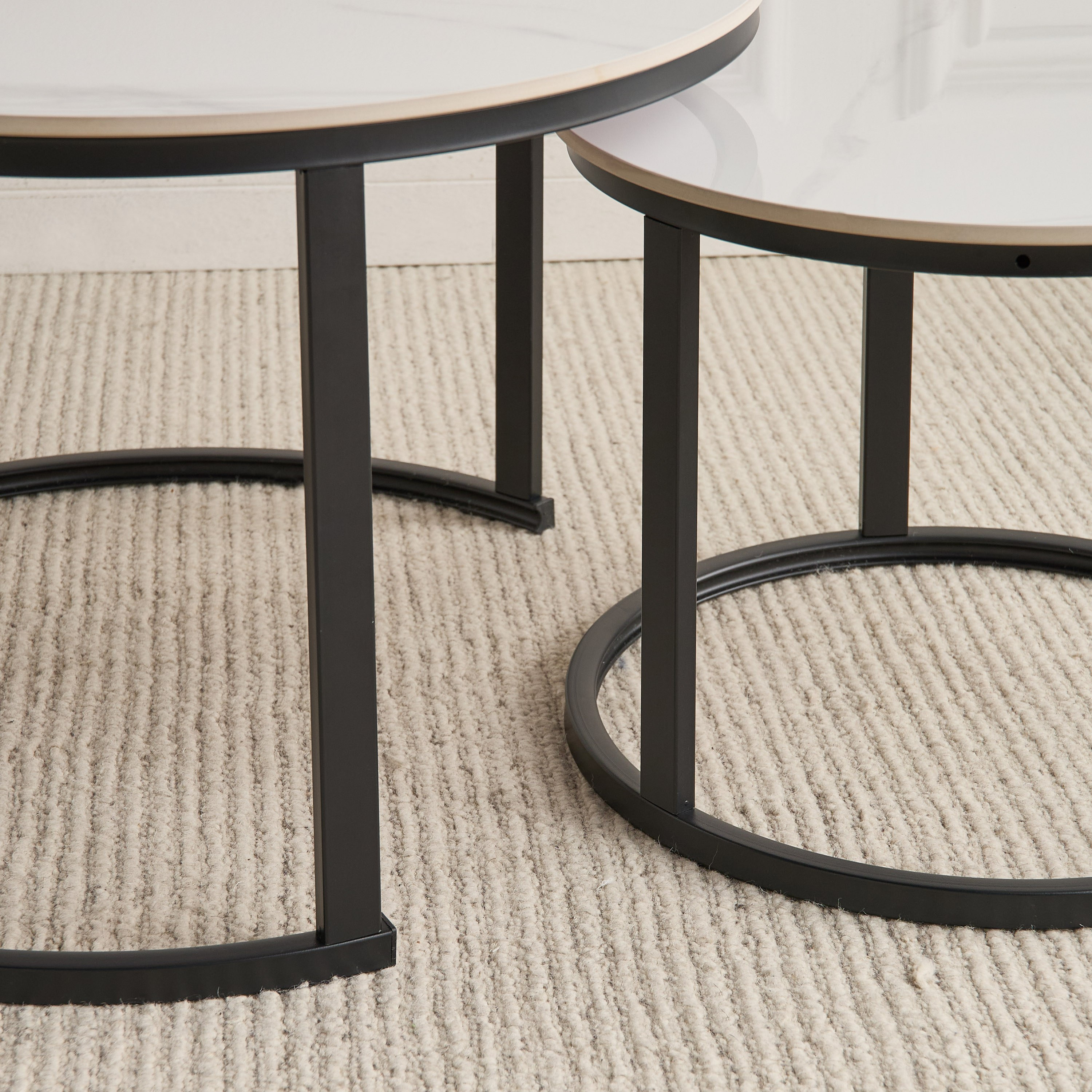 طقم طاولة قهوة بسطح سيراميك قطعتين - ديون-furniture-livingroom-coffeetables-image-4