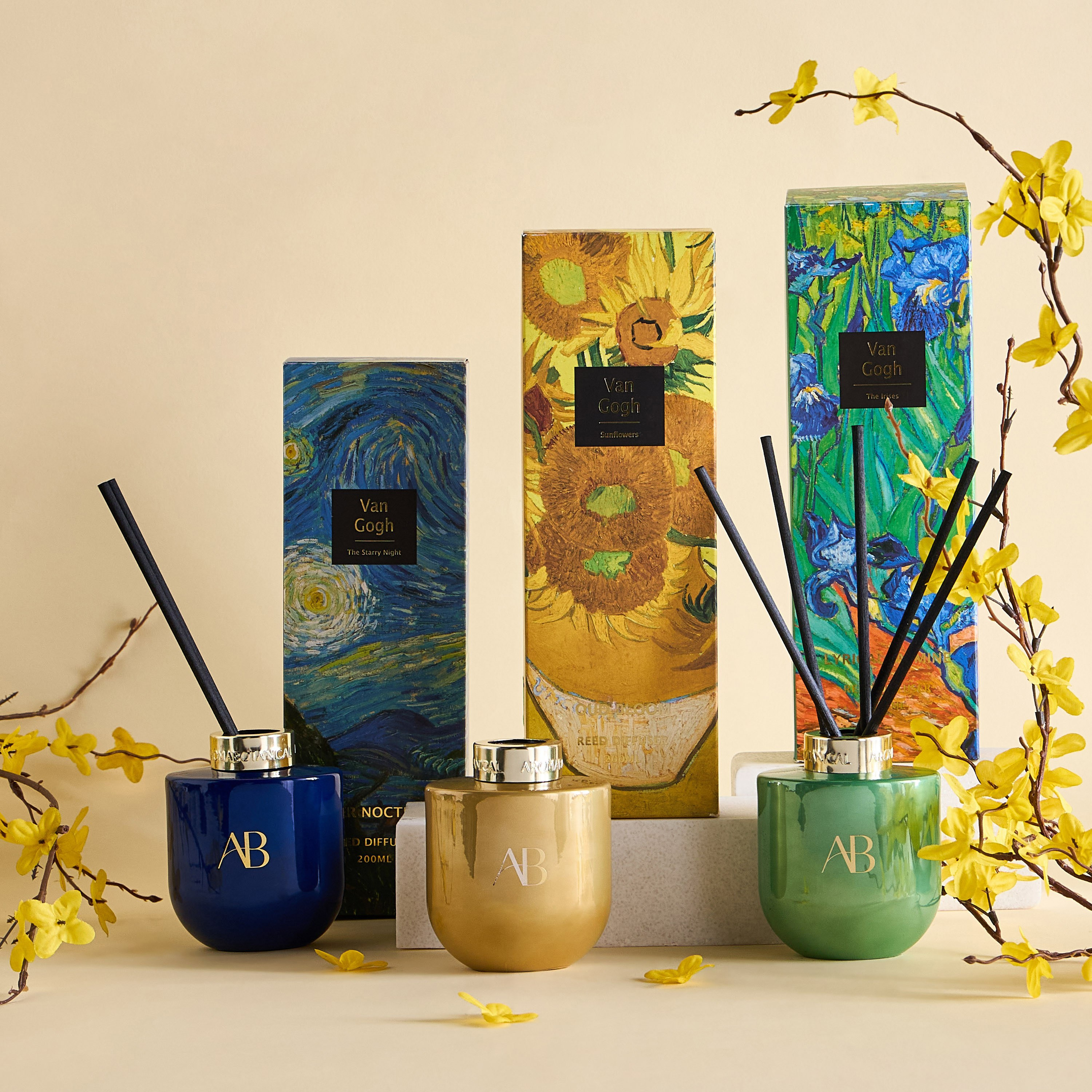 Masters Van Gogh The Irises Lyrical Jasmine Reed Diffuser - 200 ml-household-homefragrance-reeddiffusers-image-4
