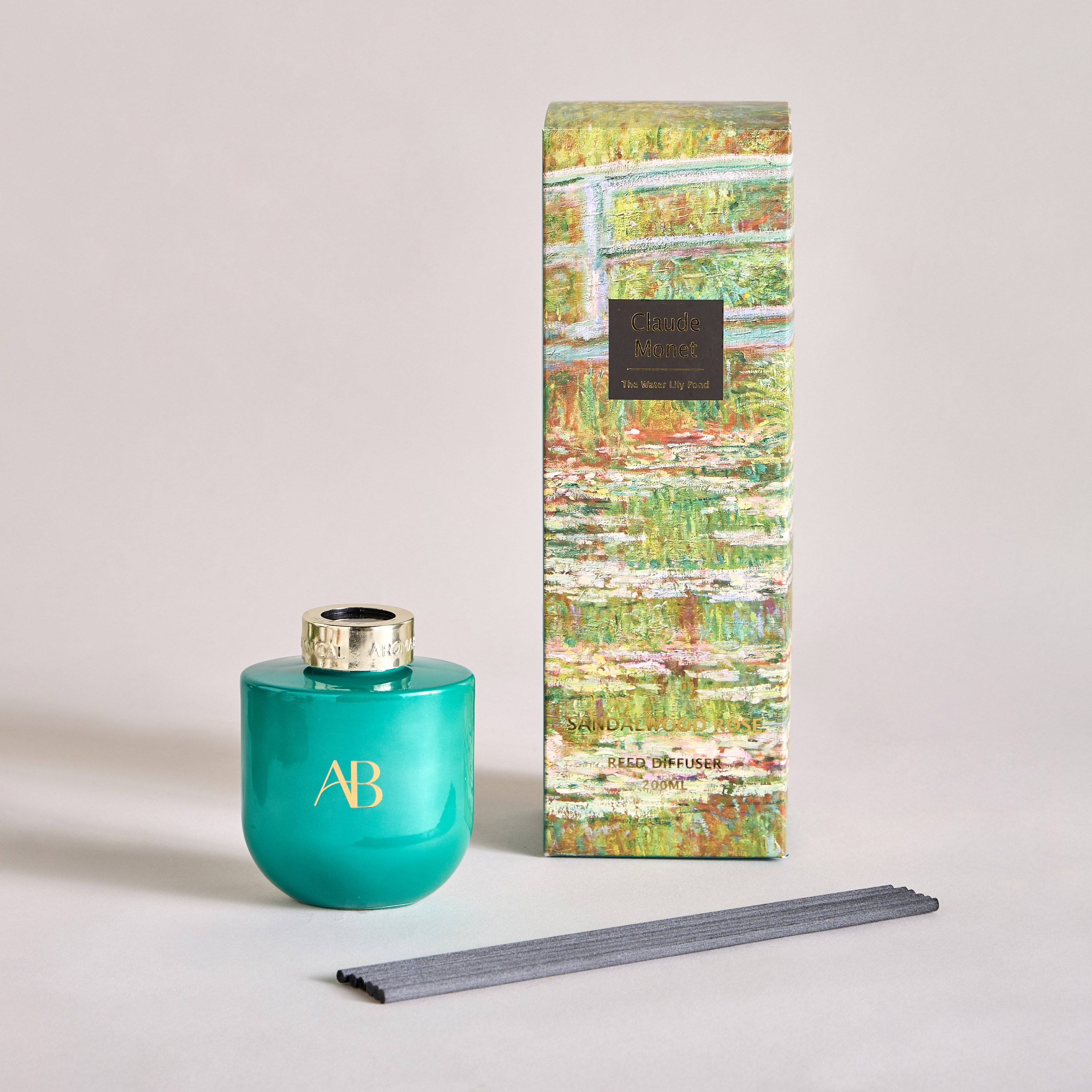 Claude Monet The Water Lily Pond Reed Diffuser - 200 ml-household-homefragrance-reeddiffusers-image-5