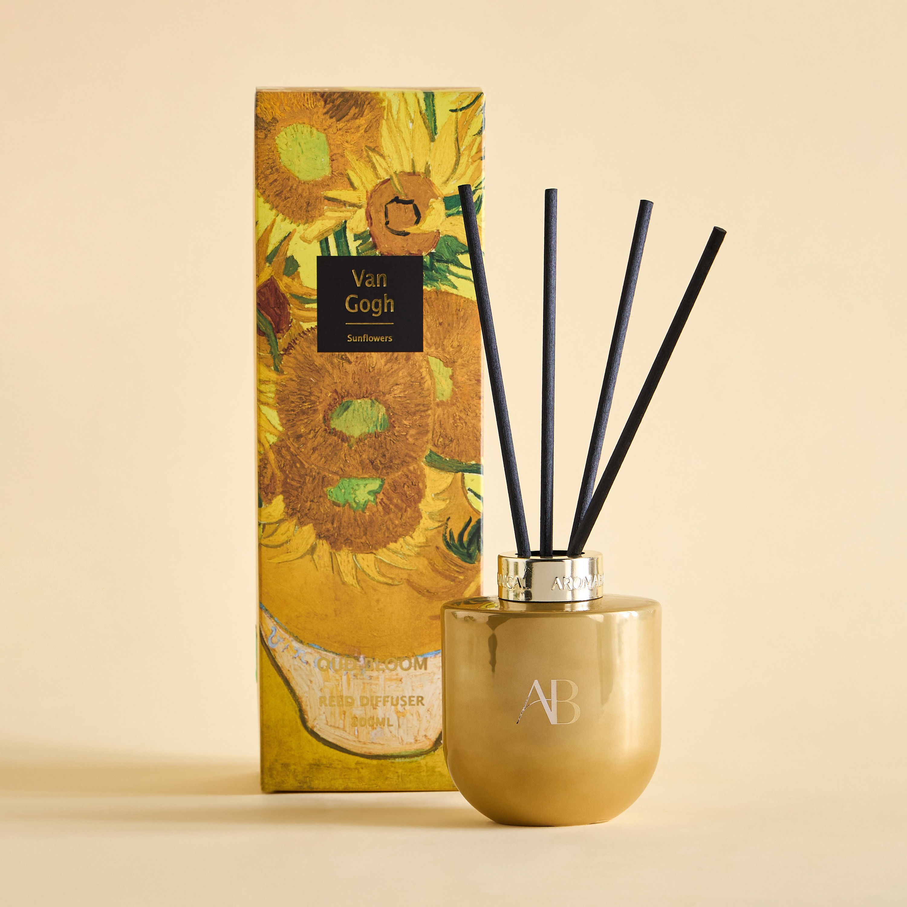 Masters Van Gogh Sunflowers Oud Bloom Reed Diffuser - 200 ml-household-homefragrance-reeddiffusers-image-2