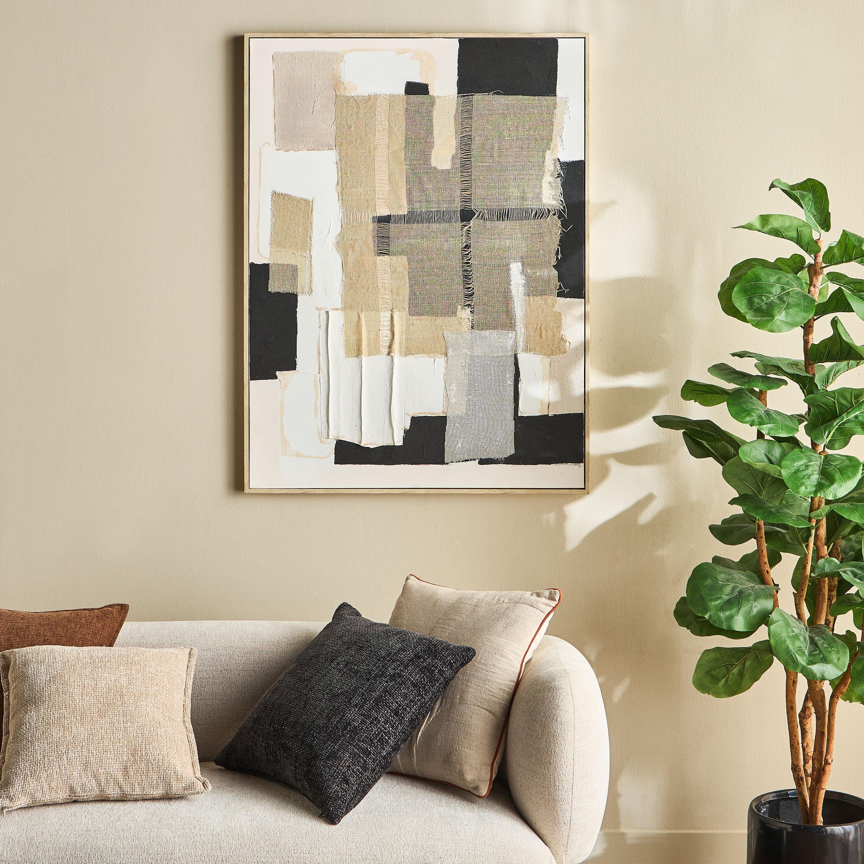 زينة حائط مؤطّرة على قماش - سولونا - 90×120 سم-household-walldecorandmirrors-wallart-image-4