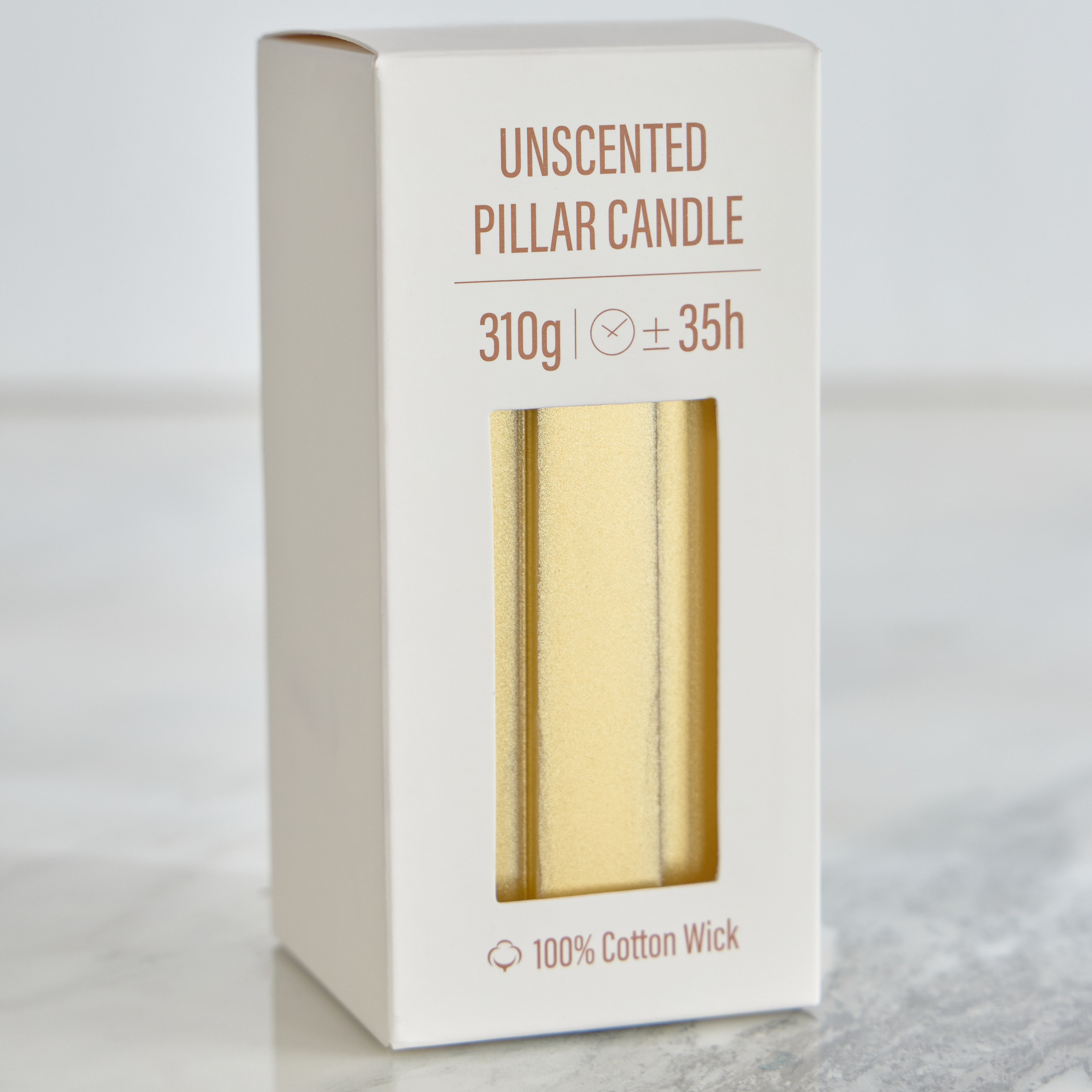 Geometric Unscented Pillar Candle - 35 h-household-homefragrance-candles-image-5