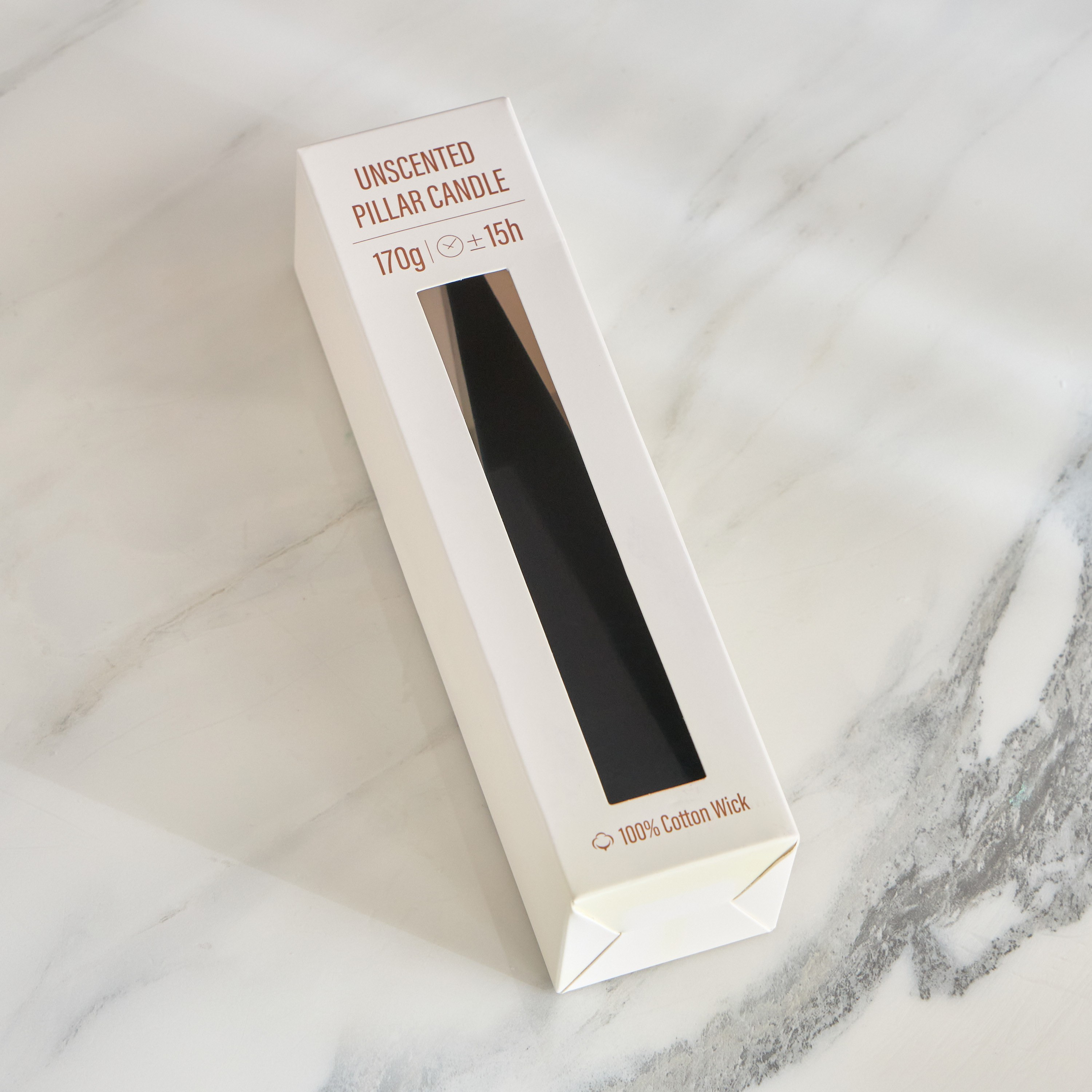 Pyramid Unscented Candle - 15 h-household-homefragrance-candles-image-1