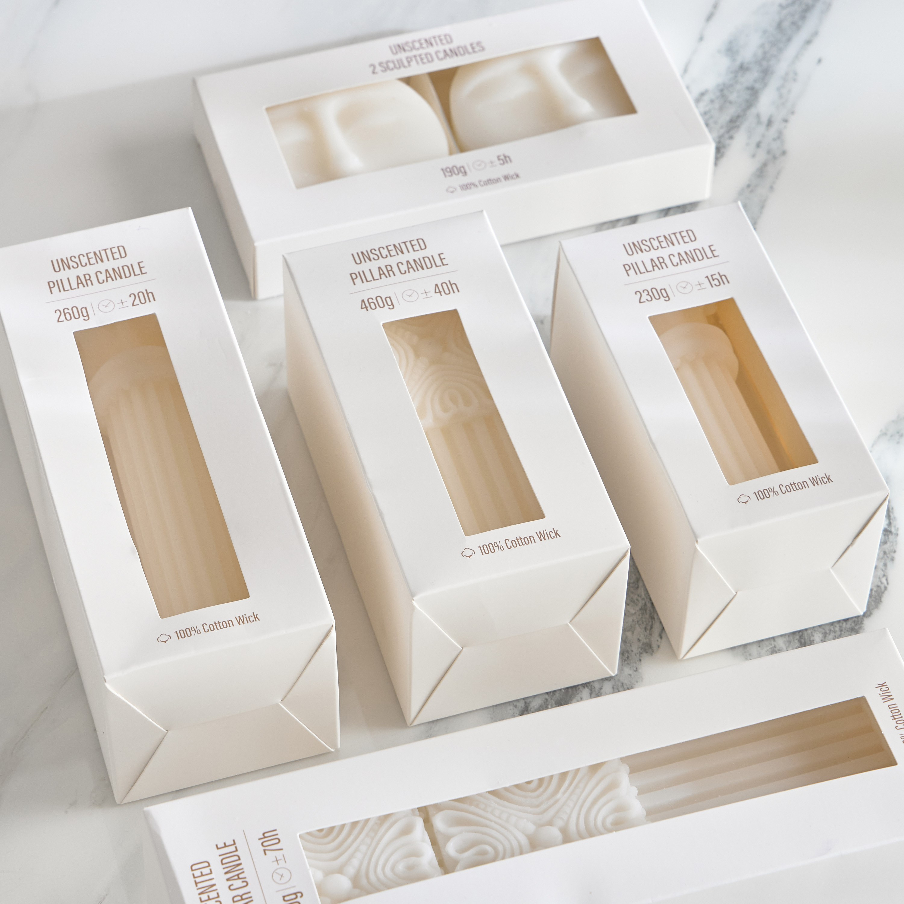 Faces Craft 2-Piece Unscented Candle Set - 5 h-household-homefragrance-candles-image-4