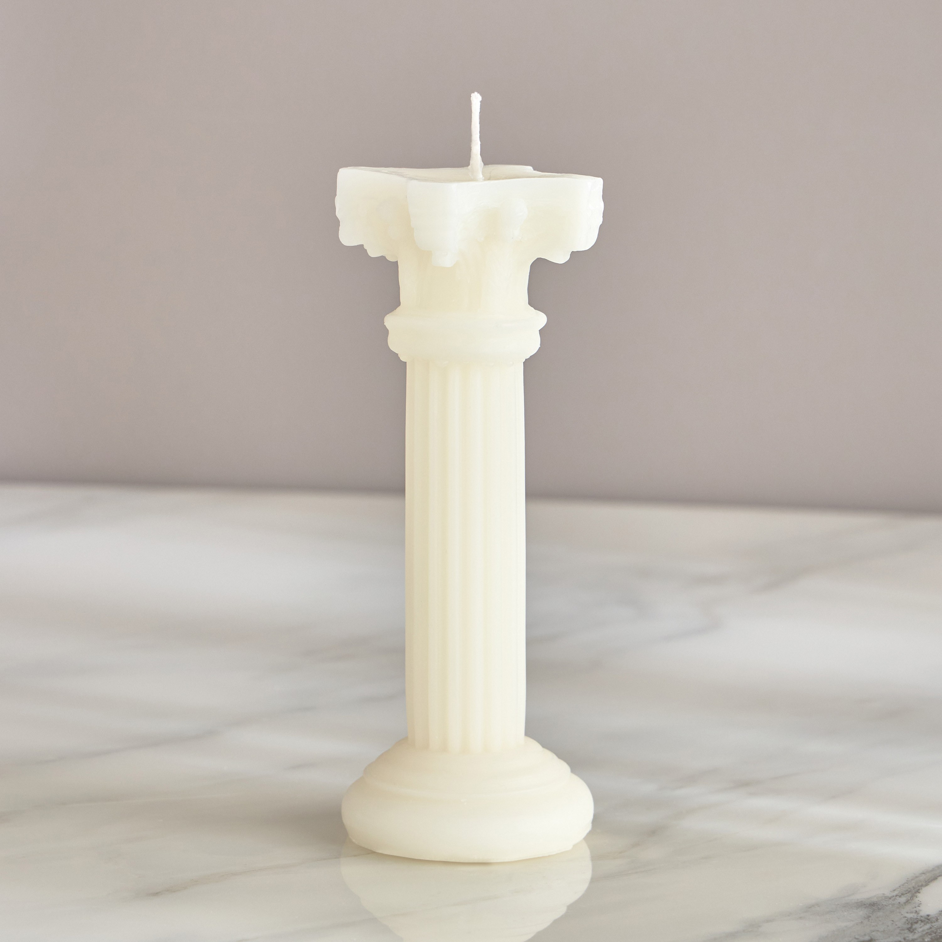 Roman Unscented Pillar Candle - 20 h-household-homefragrance-candles-image-2